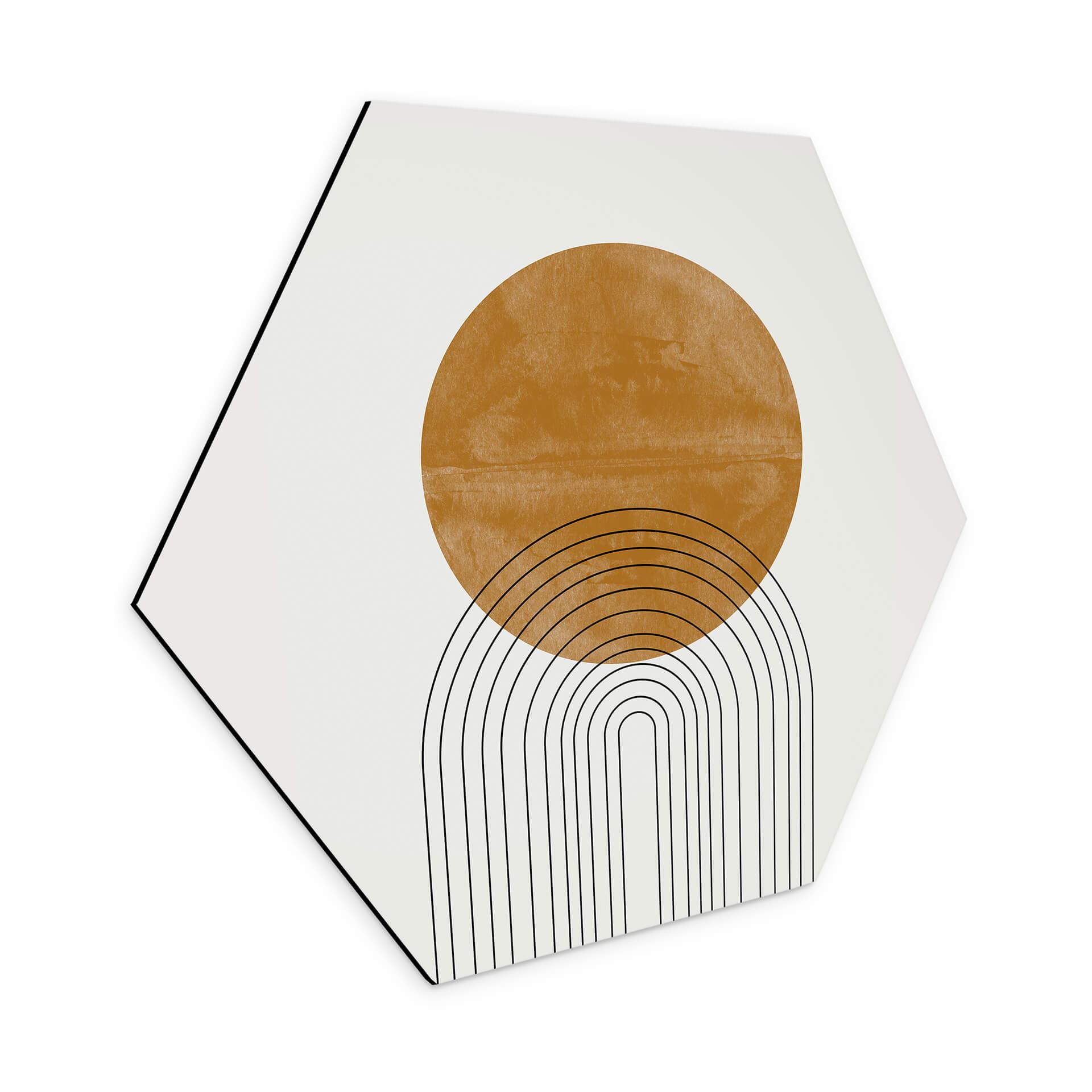 Hexagone - alu-Dibond The Miuus Studio - Abstract Flow