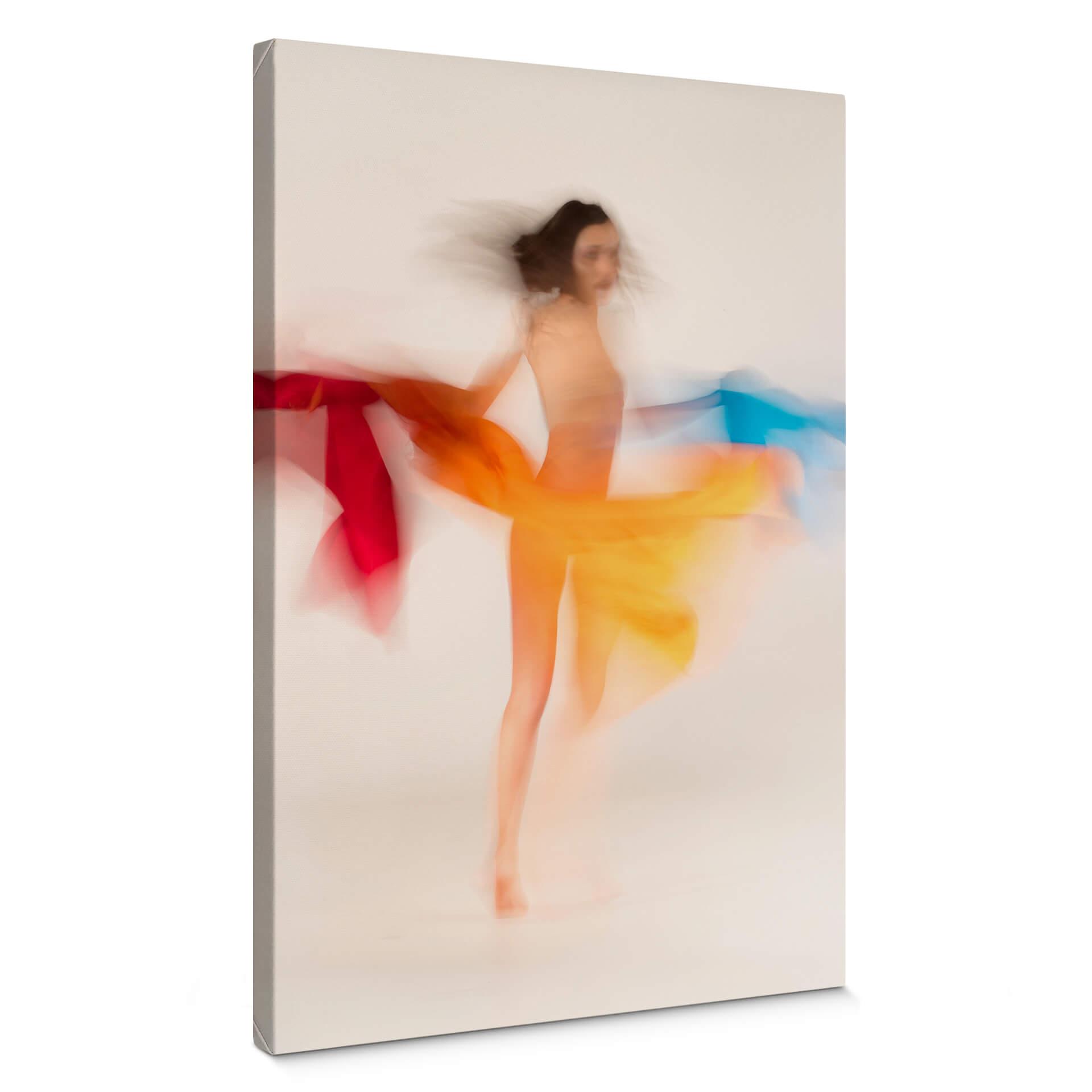 Canvasbillede - Raga - Dansende farver