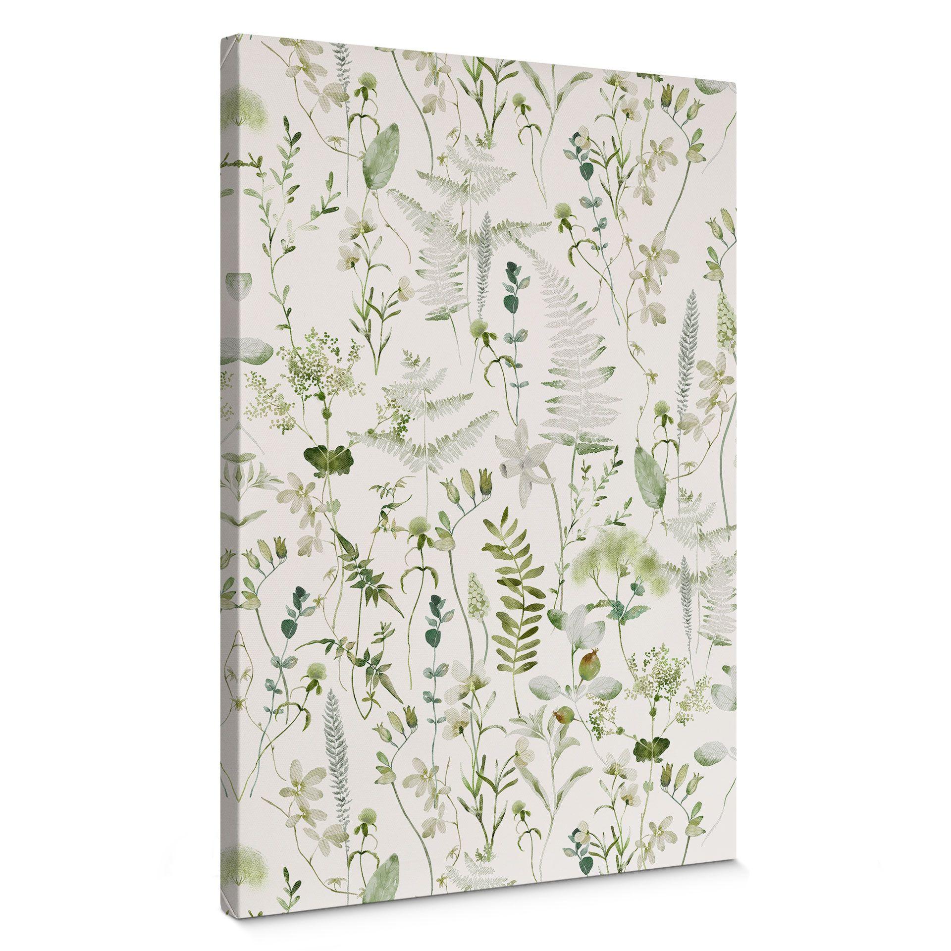 Lærredsprint - Urter og vilde blomster - UN Designs