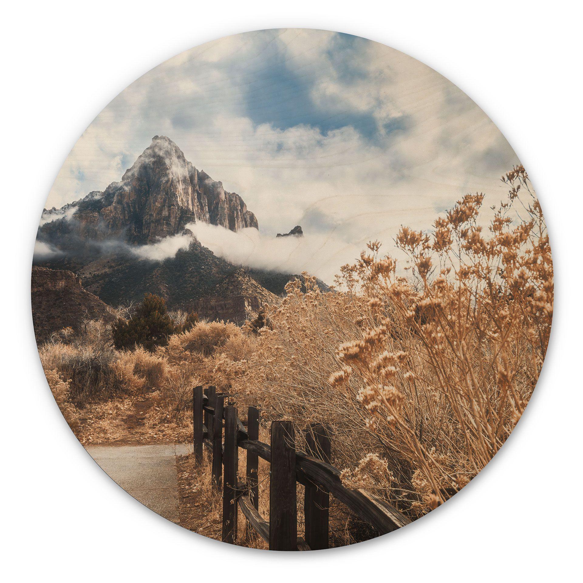 Cuadro de madera Camino de la cumbre - Iqbal - Redondo