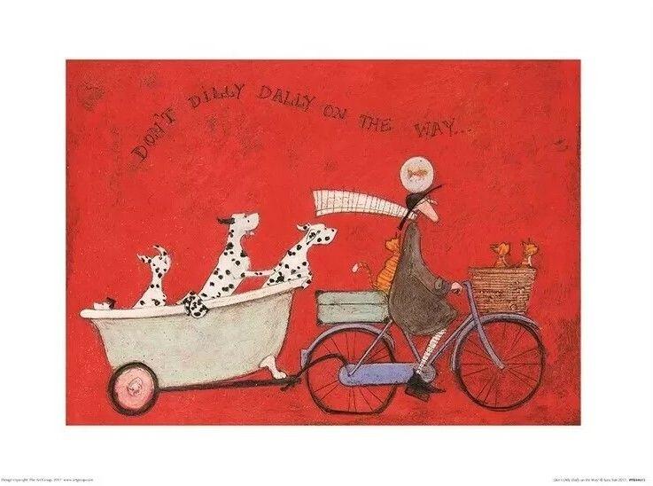 Plakat Sam Toft - Don't Dilly Dallly on the Way kunsttryk, Sam Toft (40 x 30 cm)