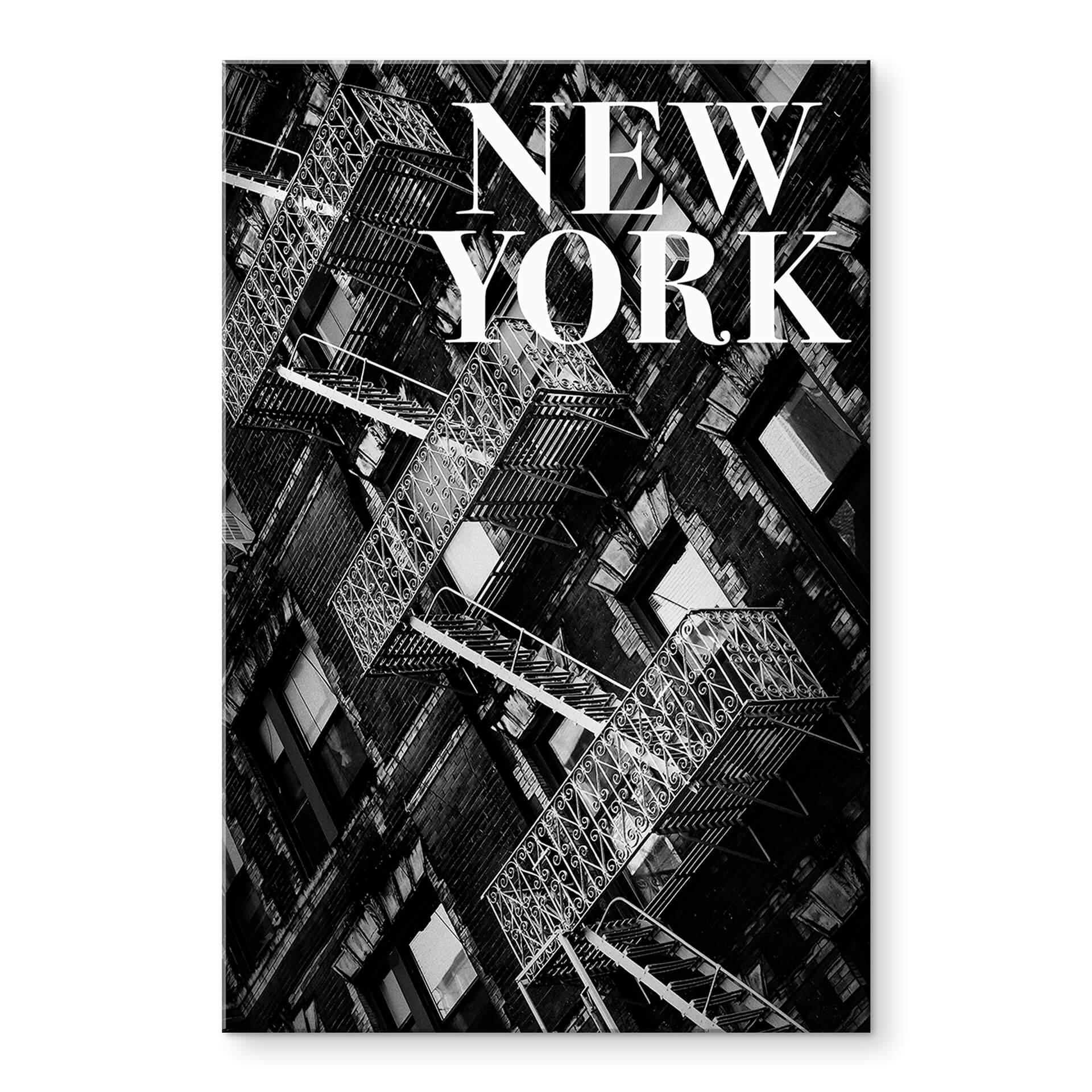 Akrylbillede Martin - Brandtrappe i New York