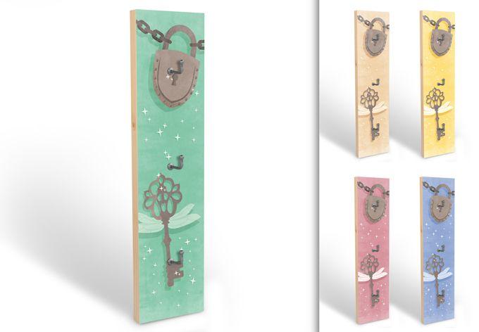 Sleutelbord Fairytale + 3 Haken