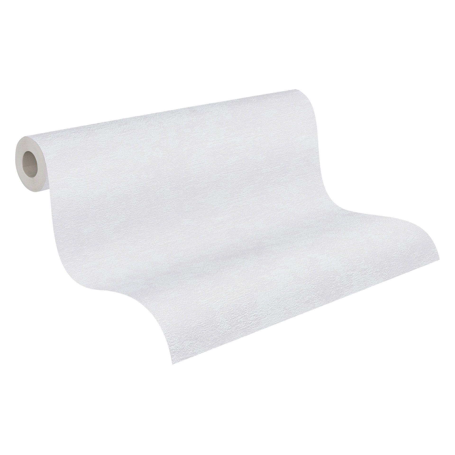 A.S. Création Attractive Papier peint intissé uni - blanc