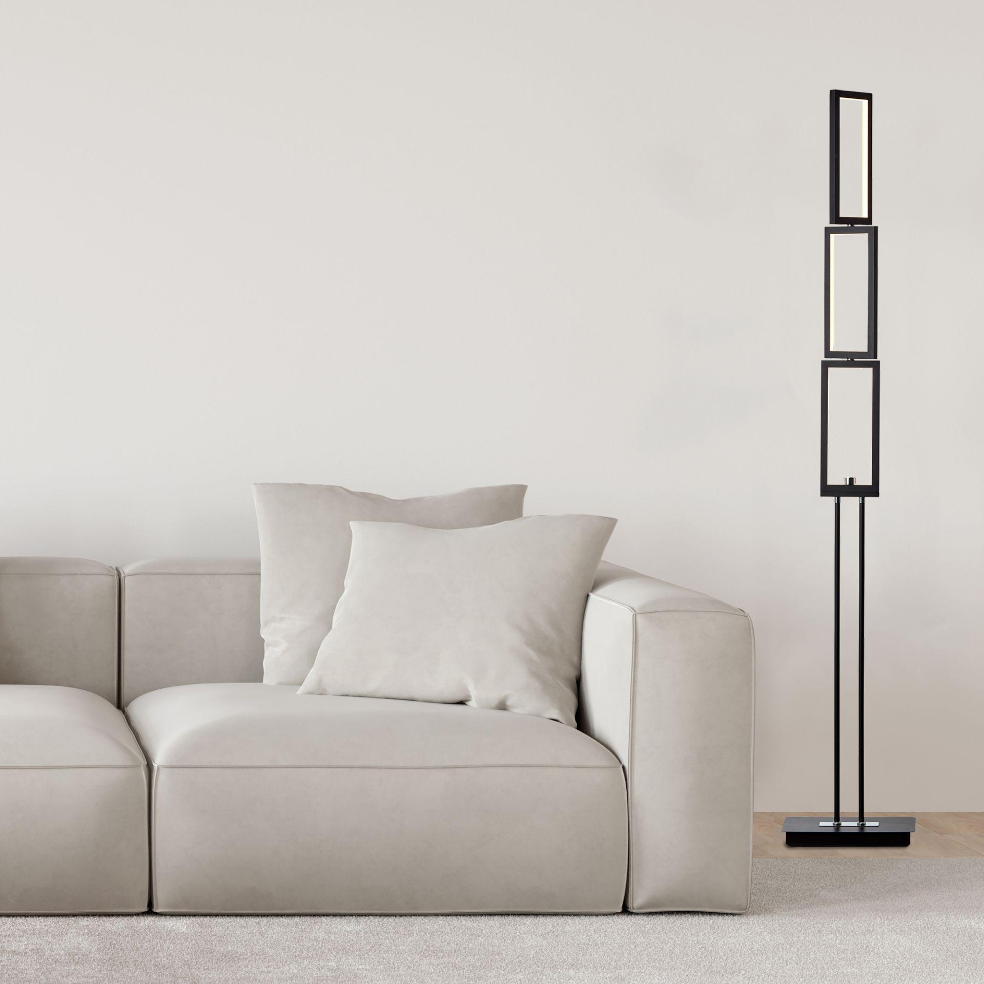Stehleuchte Mats, schwarz, 150 x 27 cm, Stehlampe