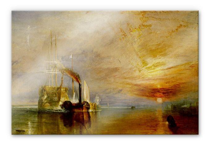 Akrylbillede Turner - The Temeraire ved sin sidste ankerplads