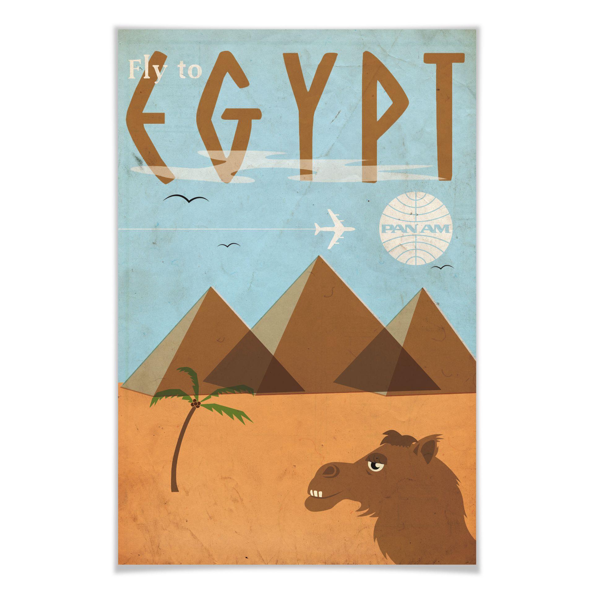 Plakat - PAN AM - Fly to Egypt