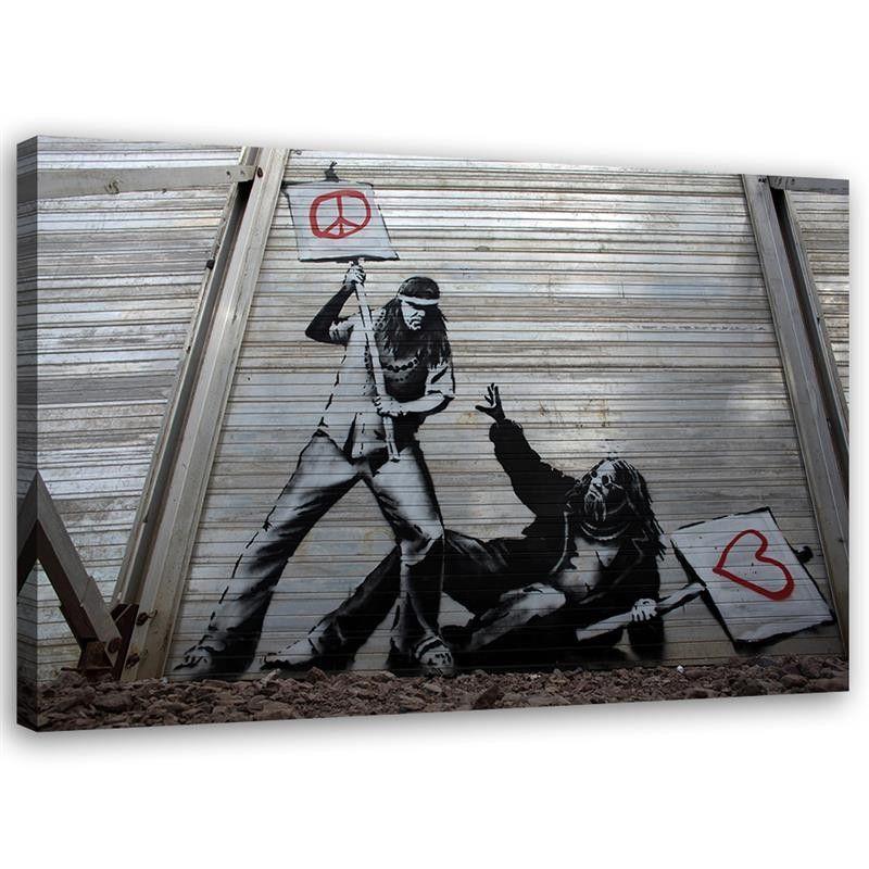 Canvasbillede, Banksy graffiti