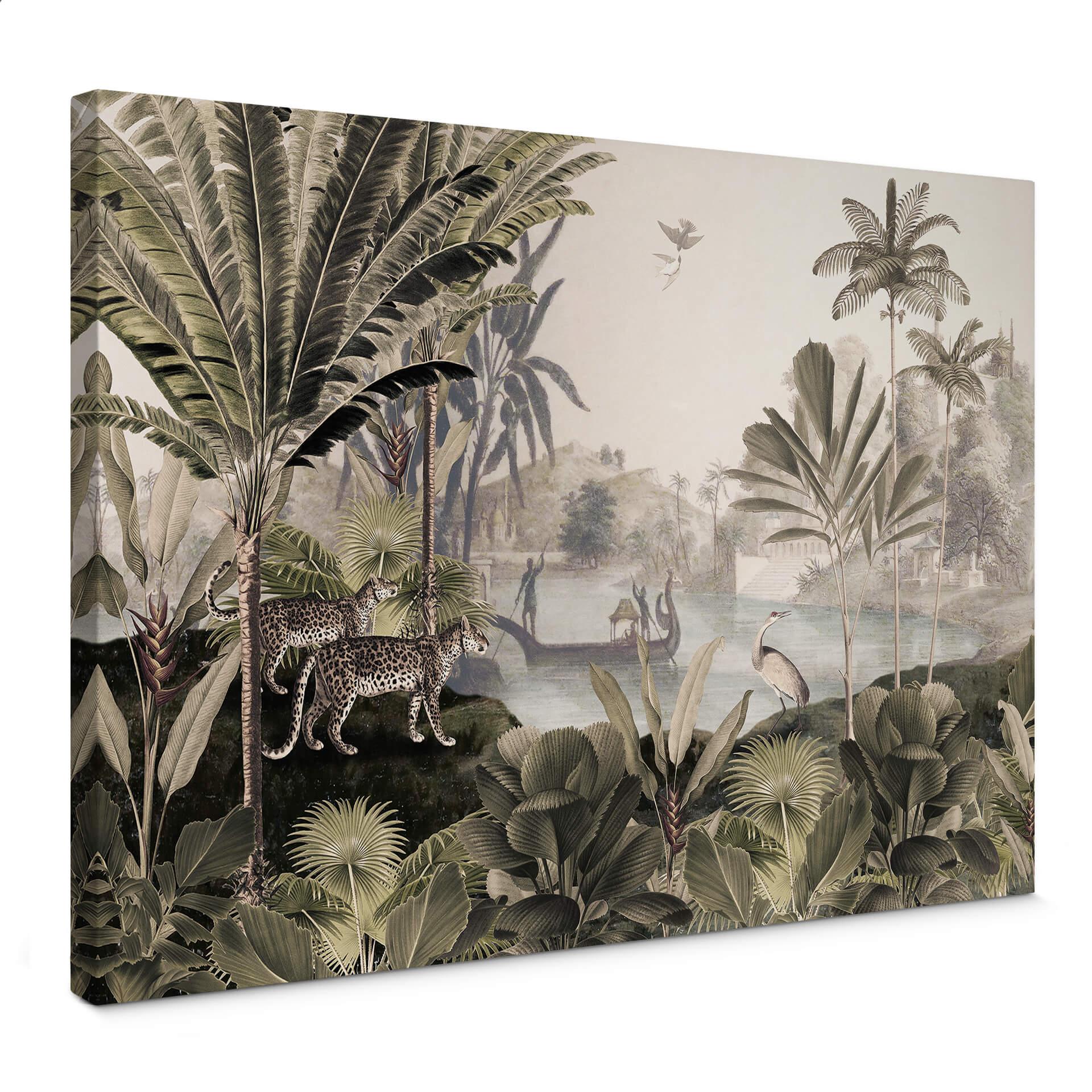 Lienzo Sir Edward - Paisaje con leopardos