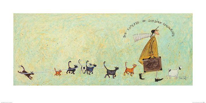 Plakat Sam Toft - The Suitcase of Sardine Sandwiches kunsttryk, Sam Toft (100 x 50 cm)