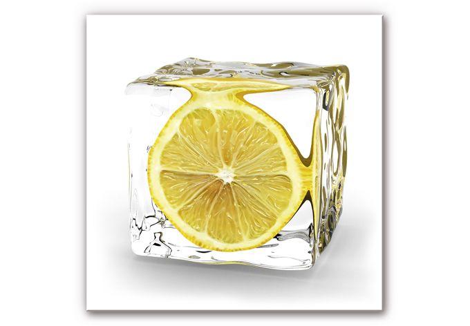 Tableau Forex - Cube de glace avec citron