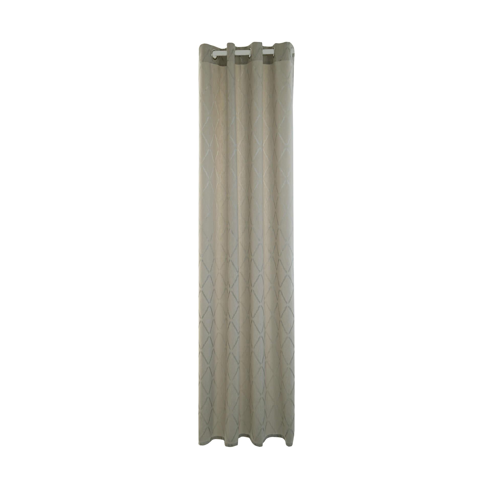 Homing Ösenschal Deron beige, silber -  2.45 x 1.4 m