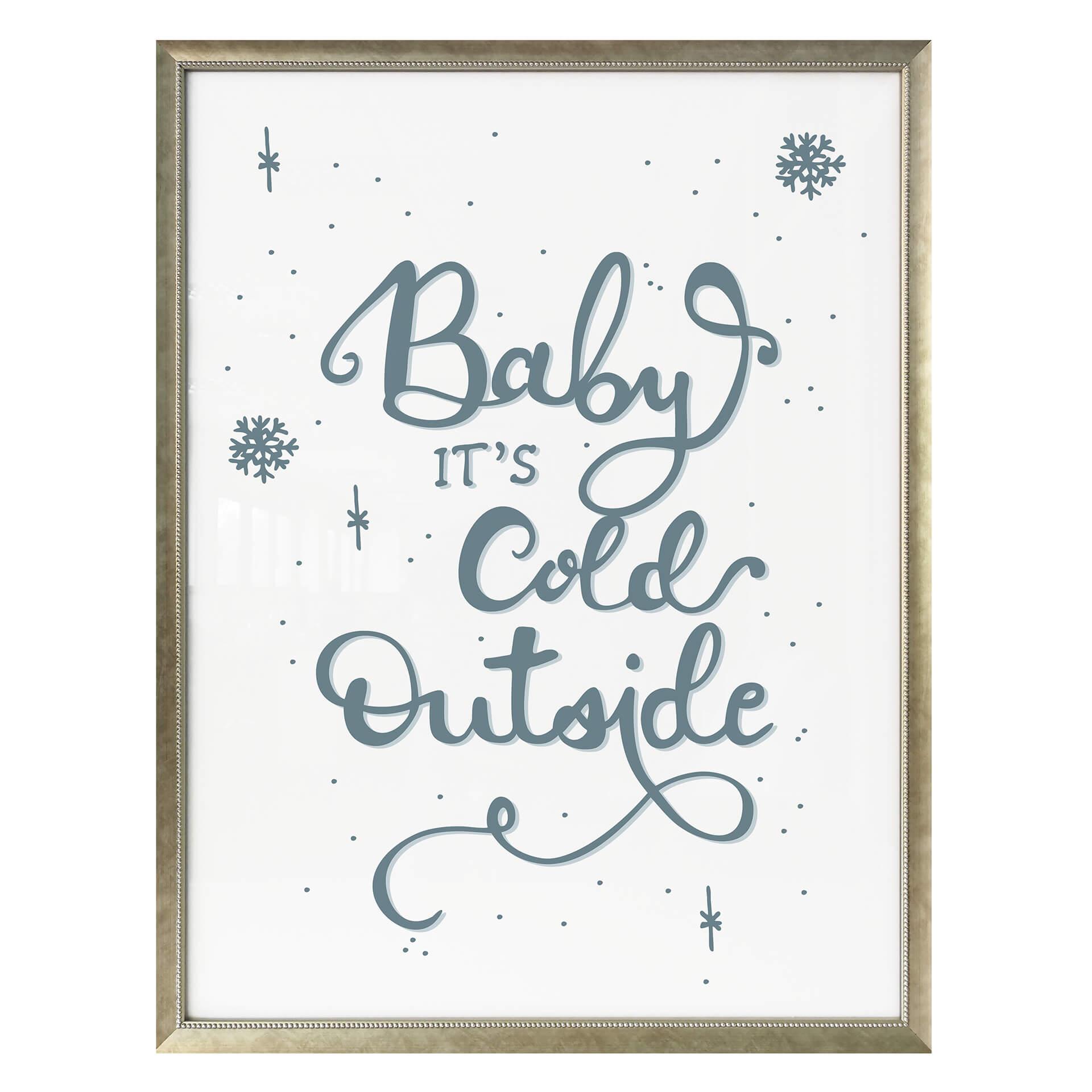 Póster Baby hace frío fuera