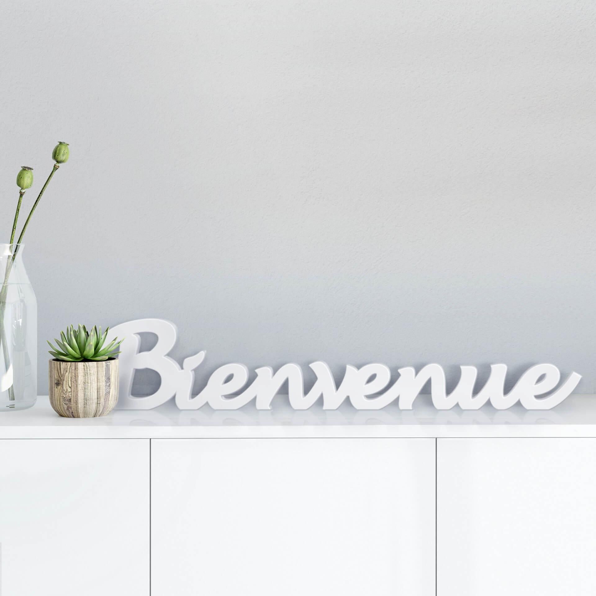 Lettres décoratives 3D - Bienvenue