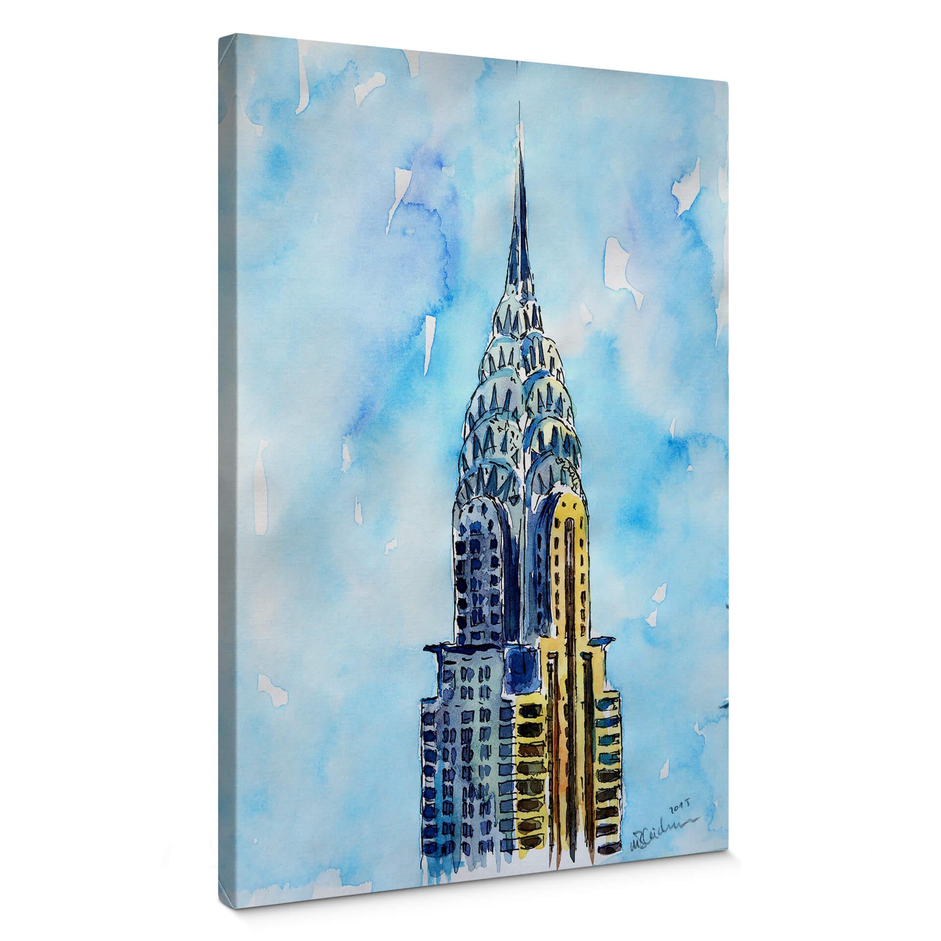 Lienzo Bleichner - Edificio Chrysler en Nueva York