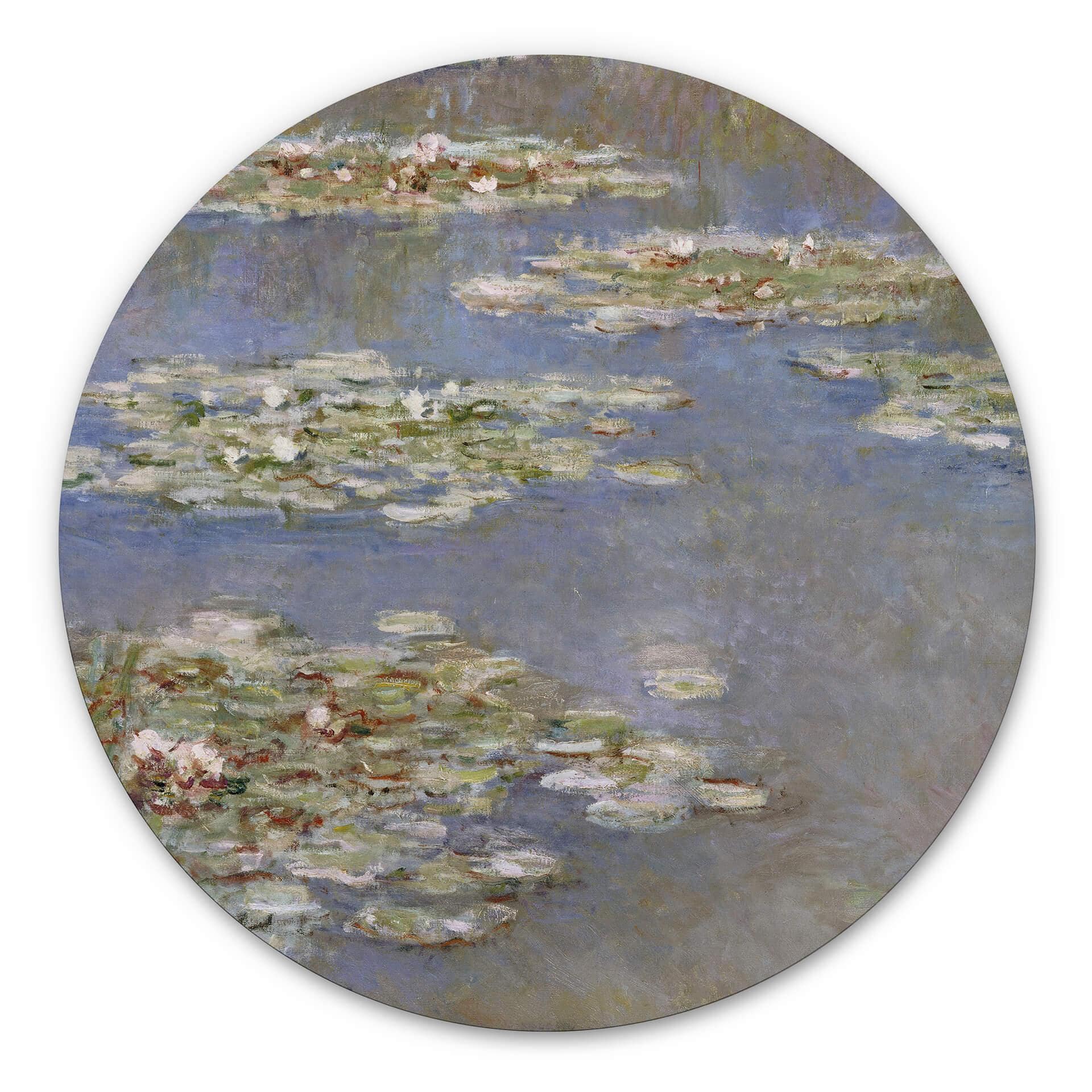 Tableau sur alu-Dibond Monet - Nénuphars1905 - Rond