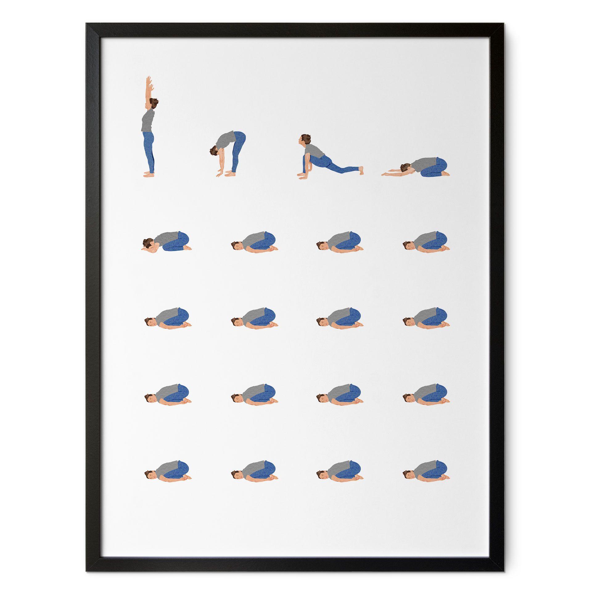 Plakat Yoga-opvarmning Balasana - Dekel