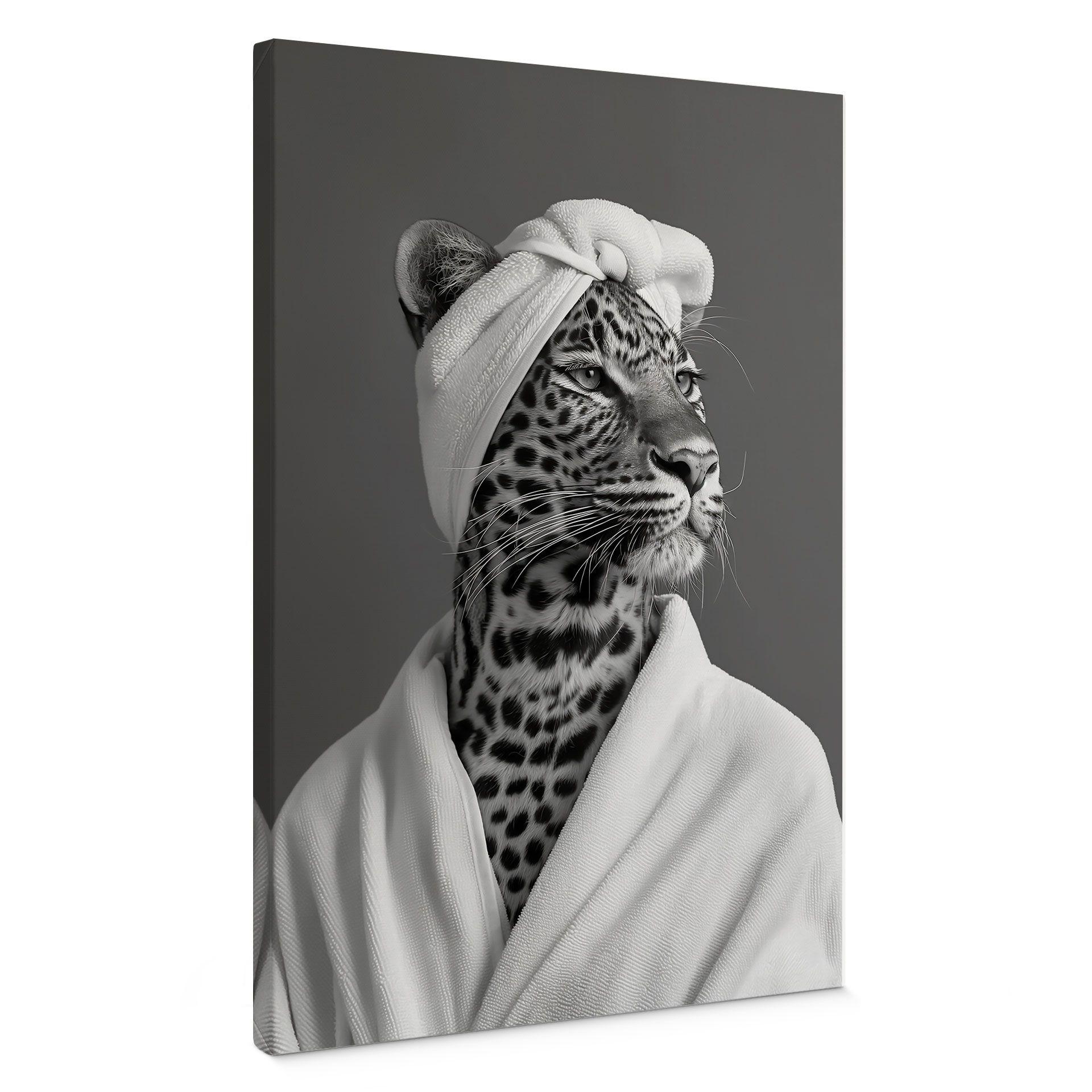 Lienzo tiempo libre spa real con leopardo - Rahner