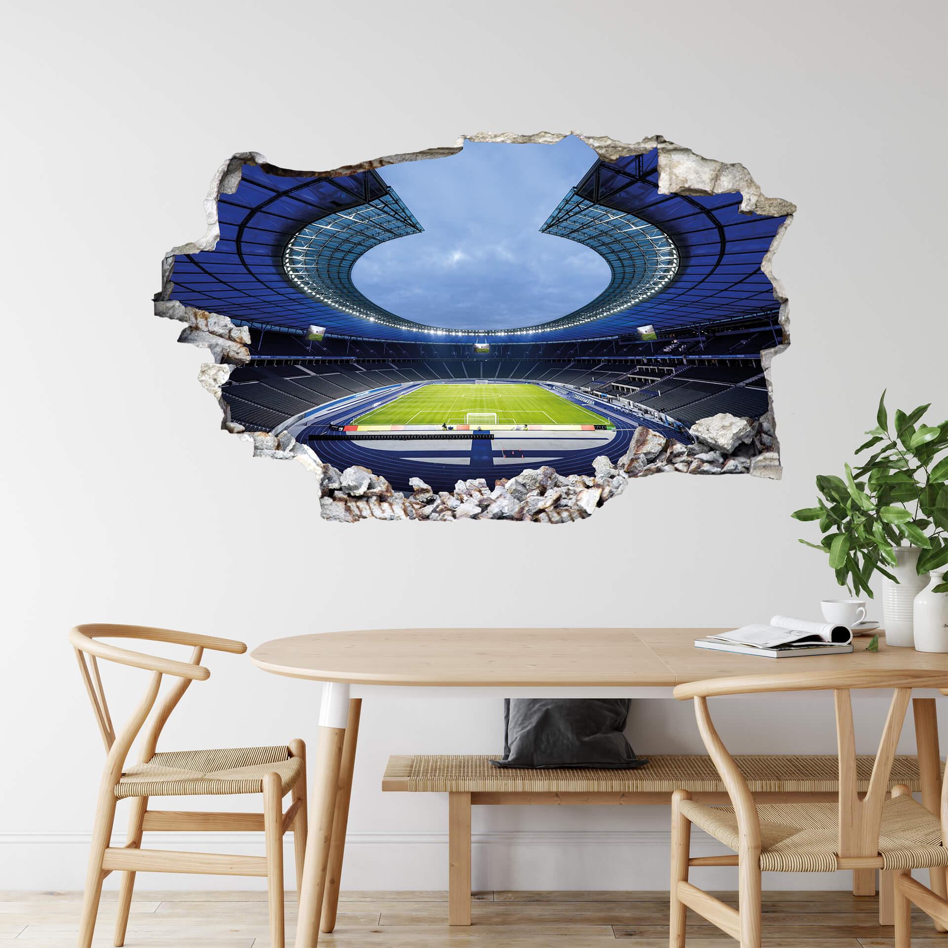3D Muursticker Voetbalstadion Hertha BSC