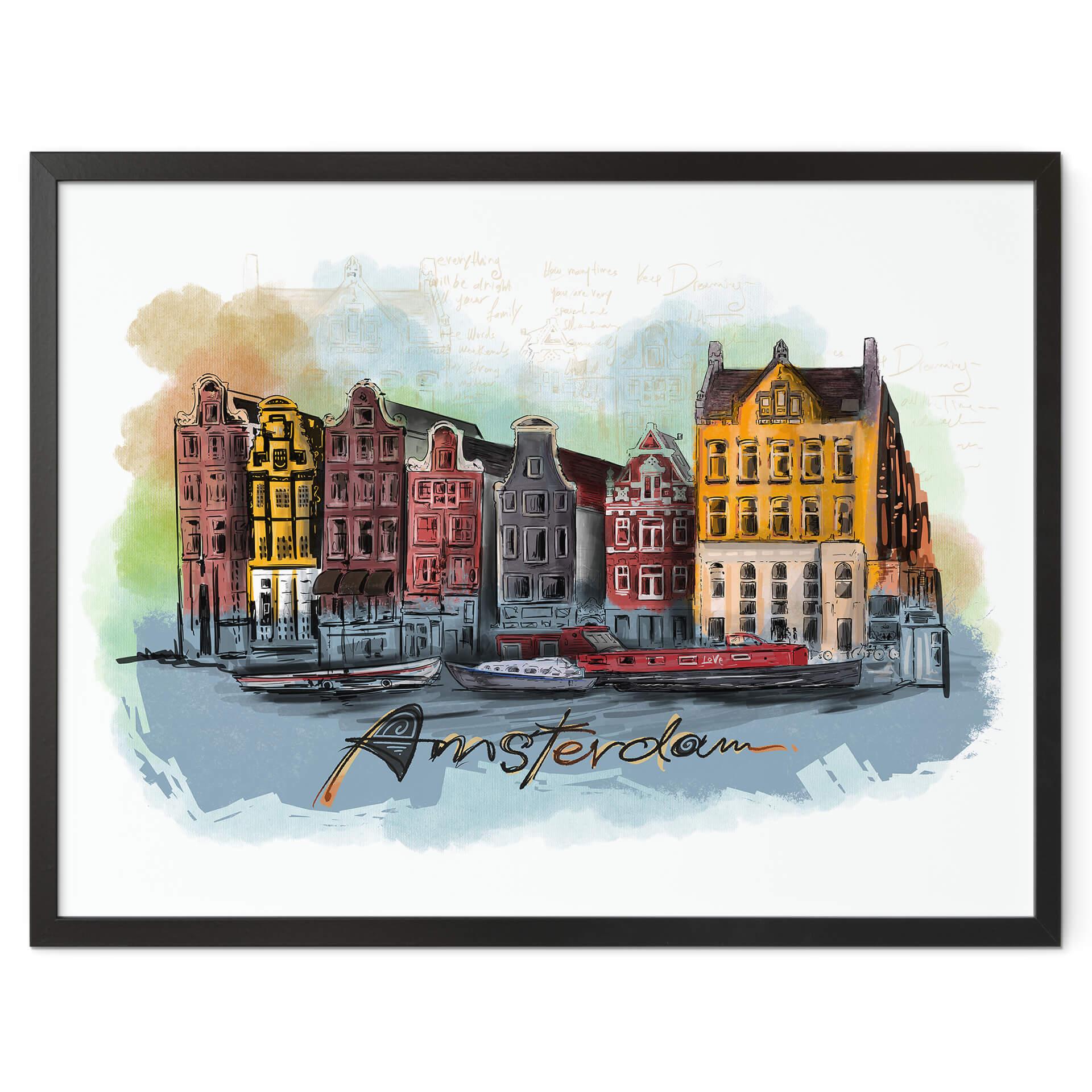 Póster Amsterdam - Love your City