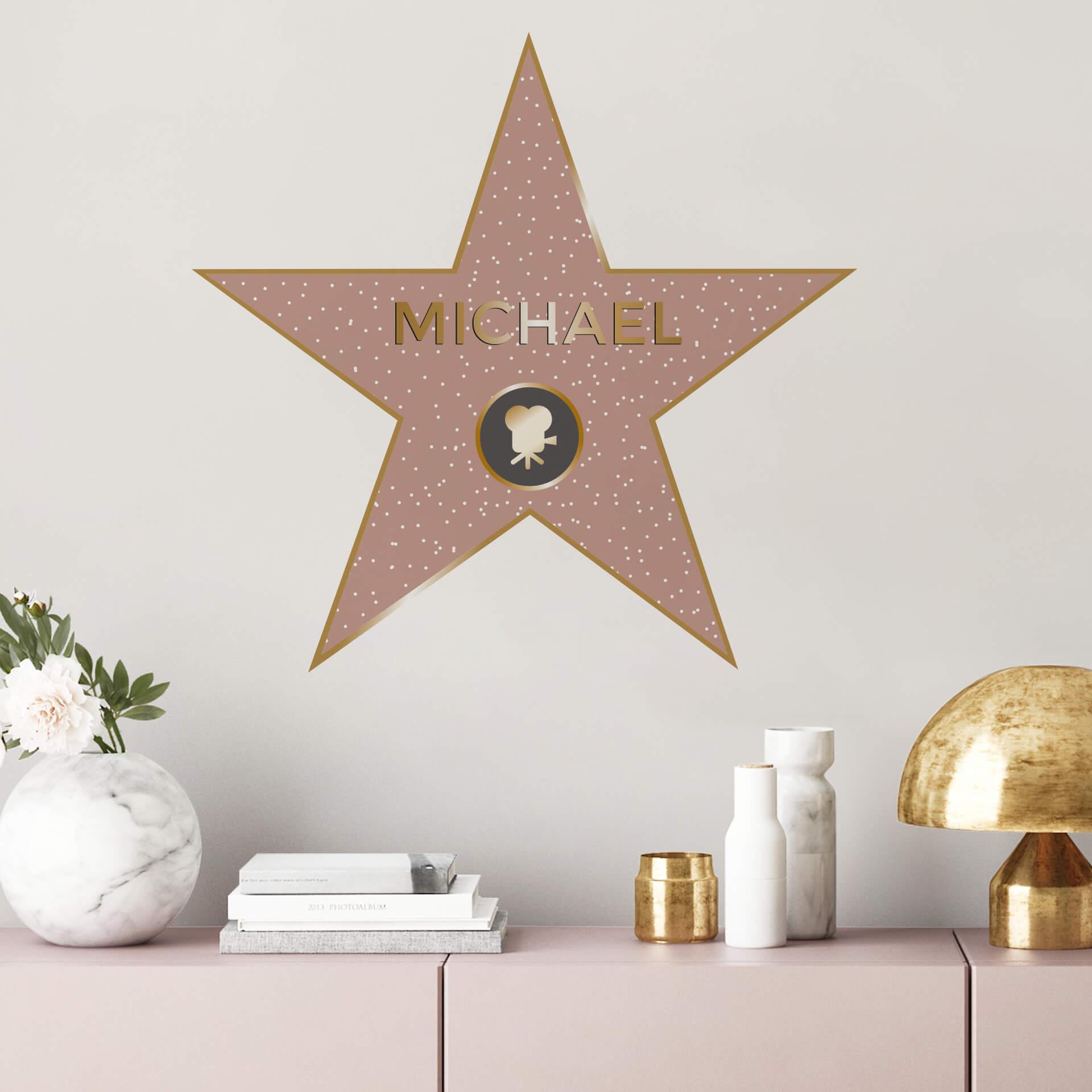 Wallsticker -  + Navn - Walk of Fame