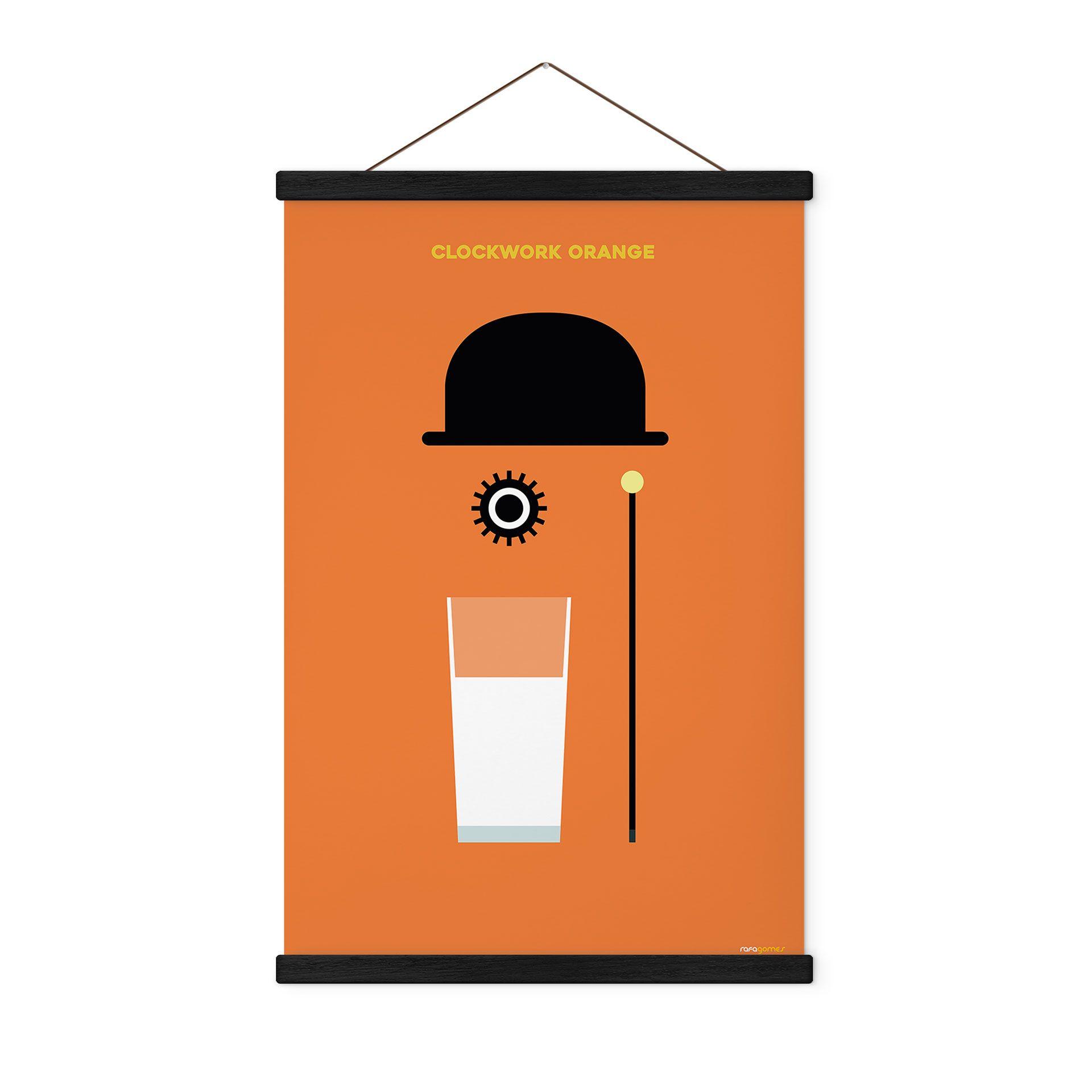 Póster de tela inspirado en la película "La naranja mecánica" - Gomes
