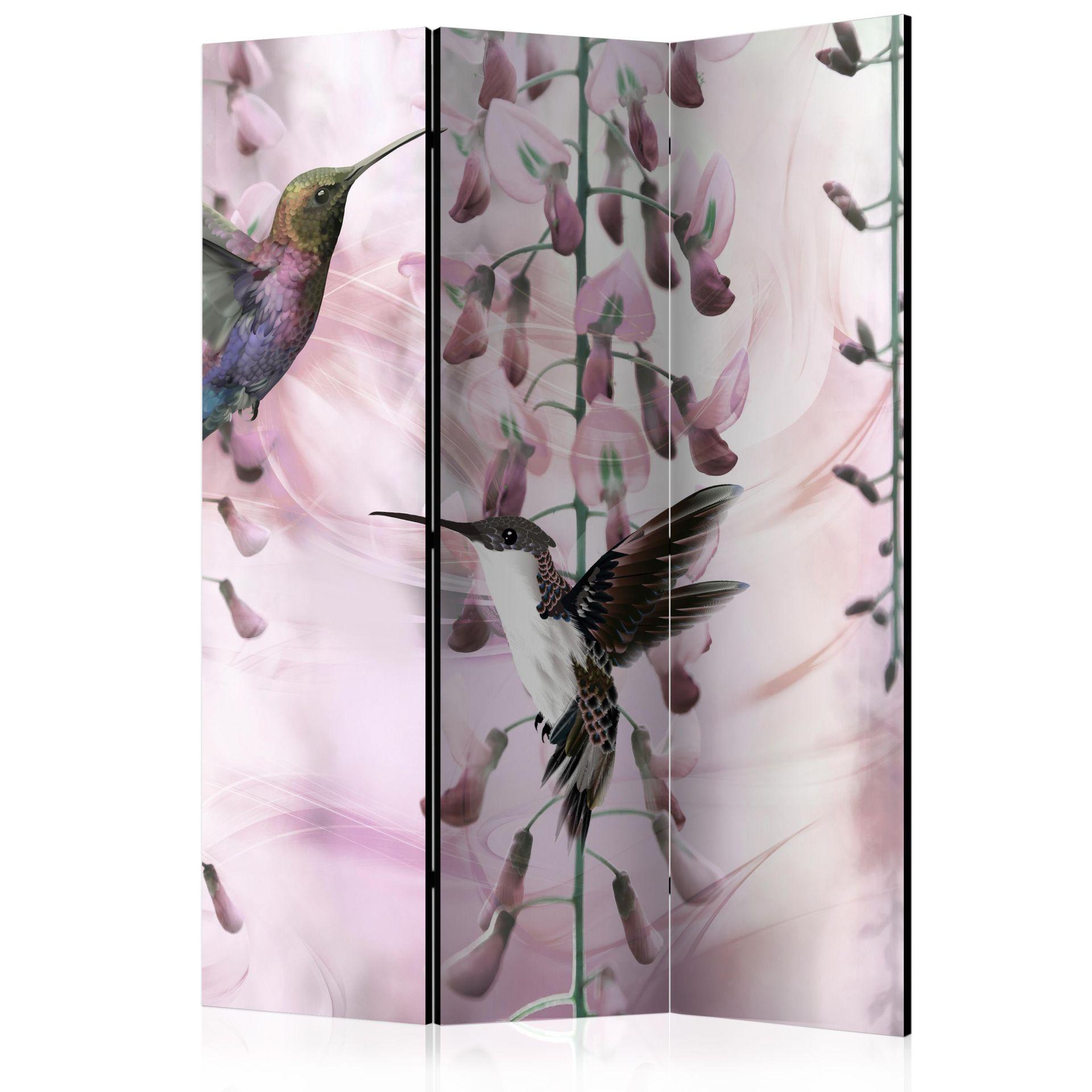 Rumdeler - Flyvende kolibrier (pink), 3-delt