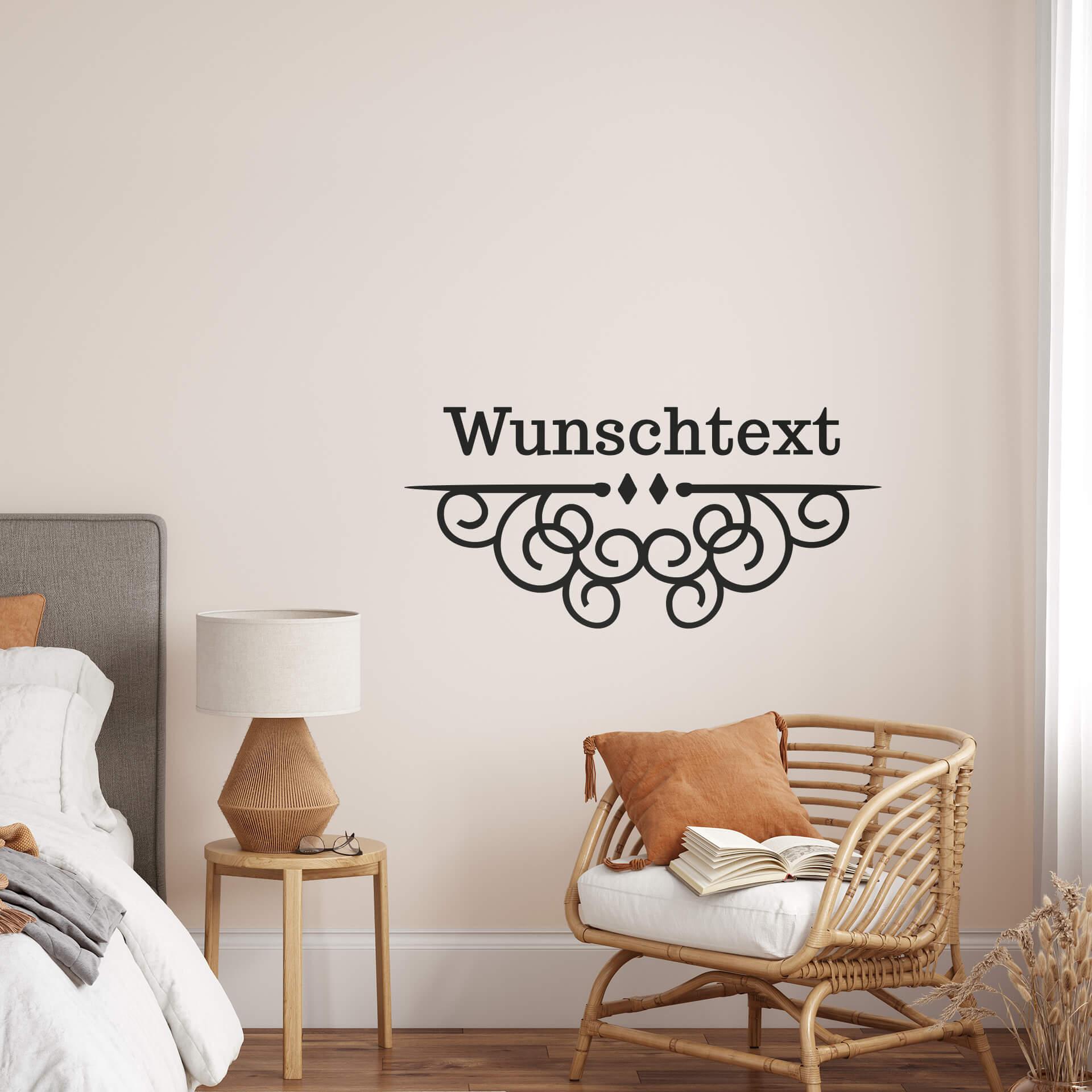 Wallsticker -  + Navn Ornament