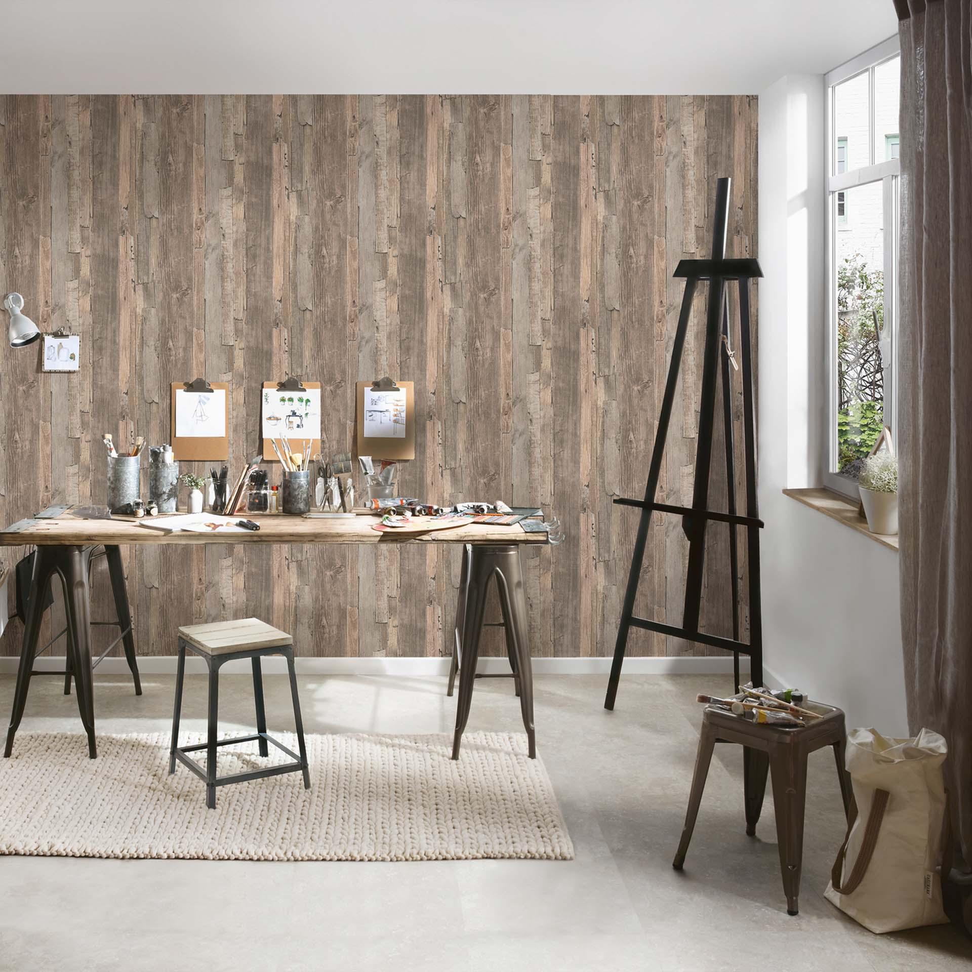 A.S. Création tapet Decoworld Beige, Silkegrå, Gråbeige