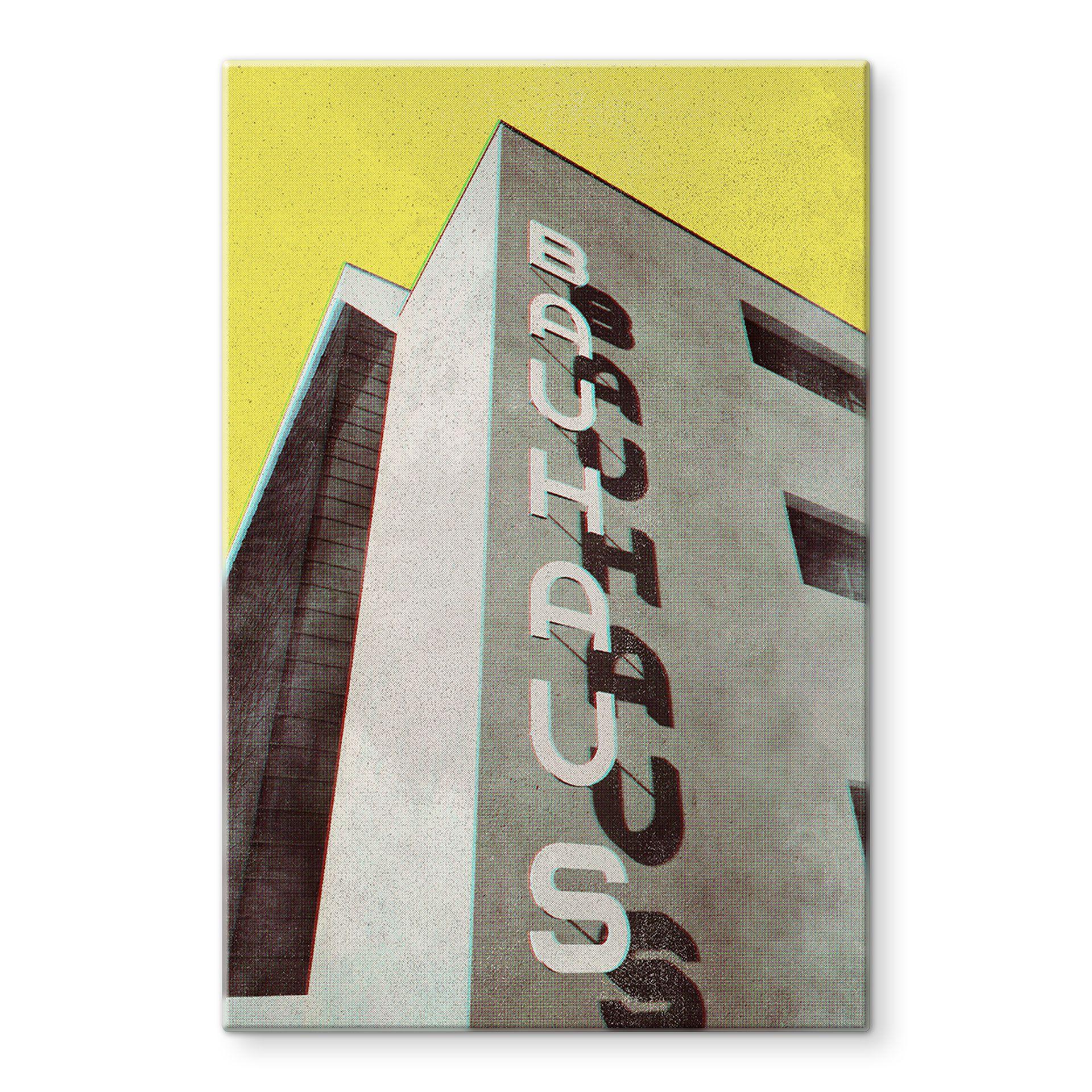 Glasbillede - Vintage Bauhaus Dessau Arkitektur - Blursbyai
