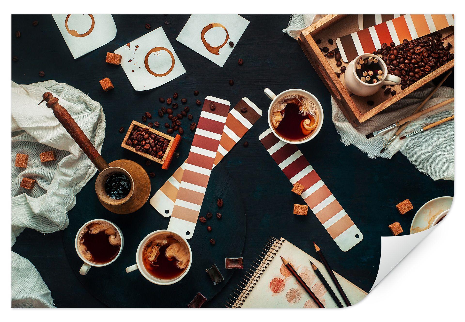 Zelfklevende Poster - Belenko - Shades of Coffee
