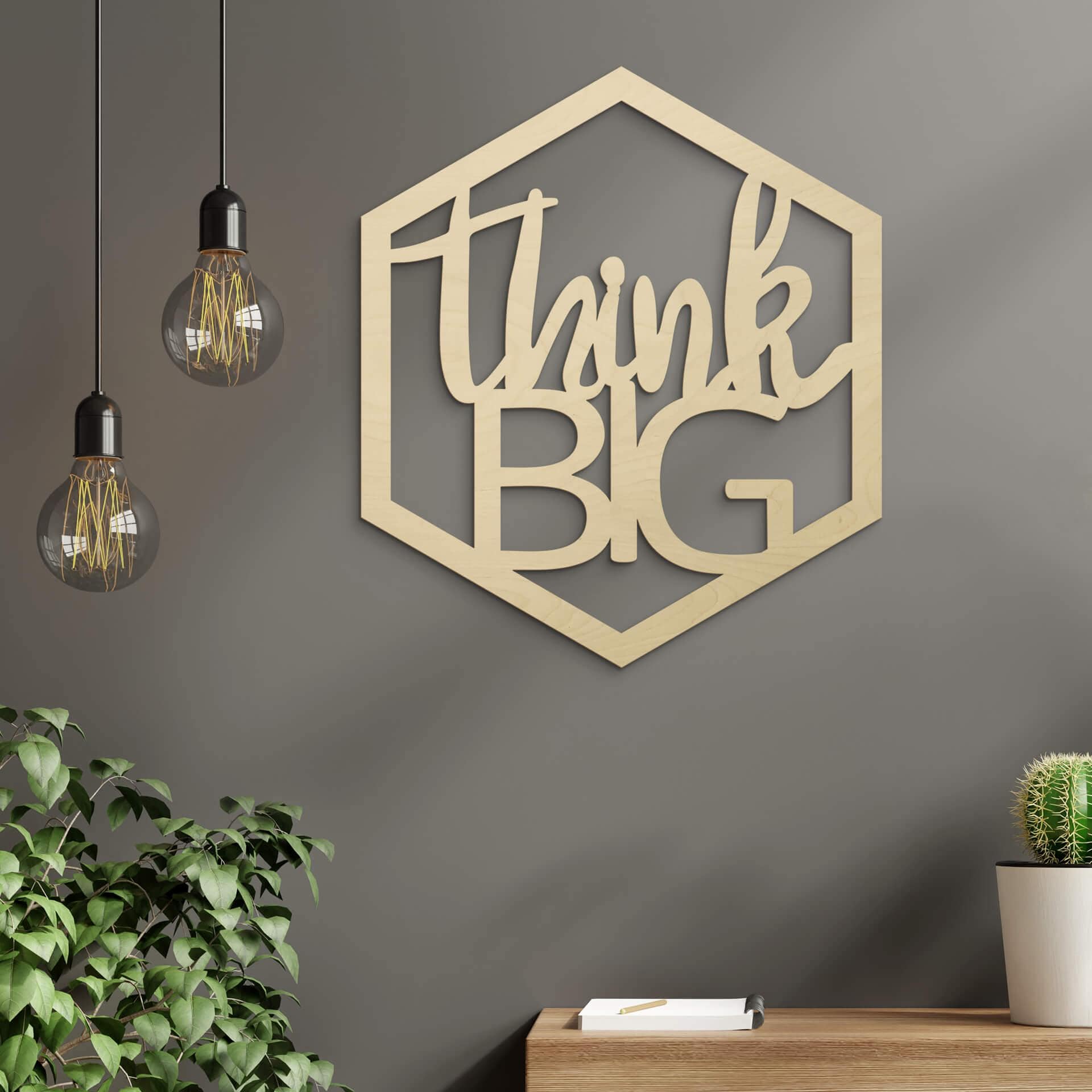 Décoration en bois placage peuplier - Think Big