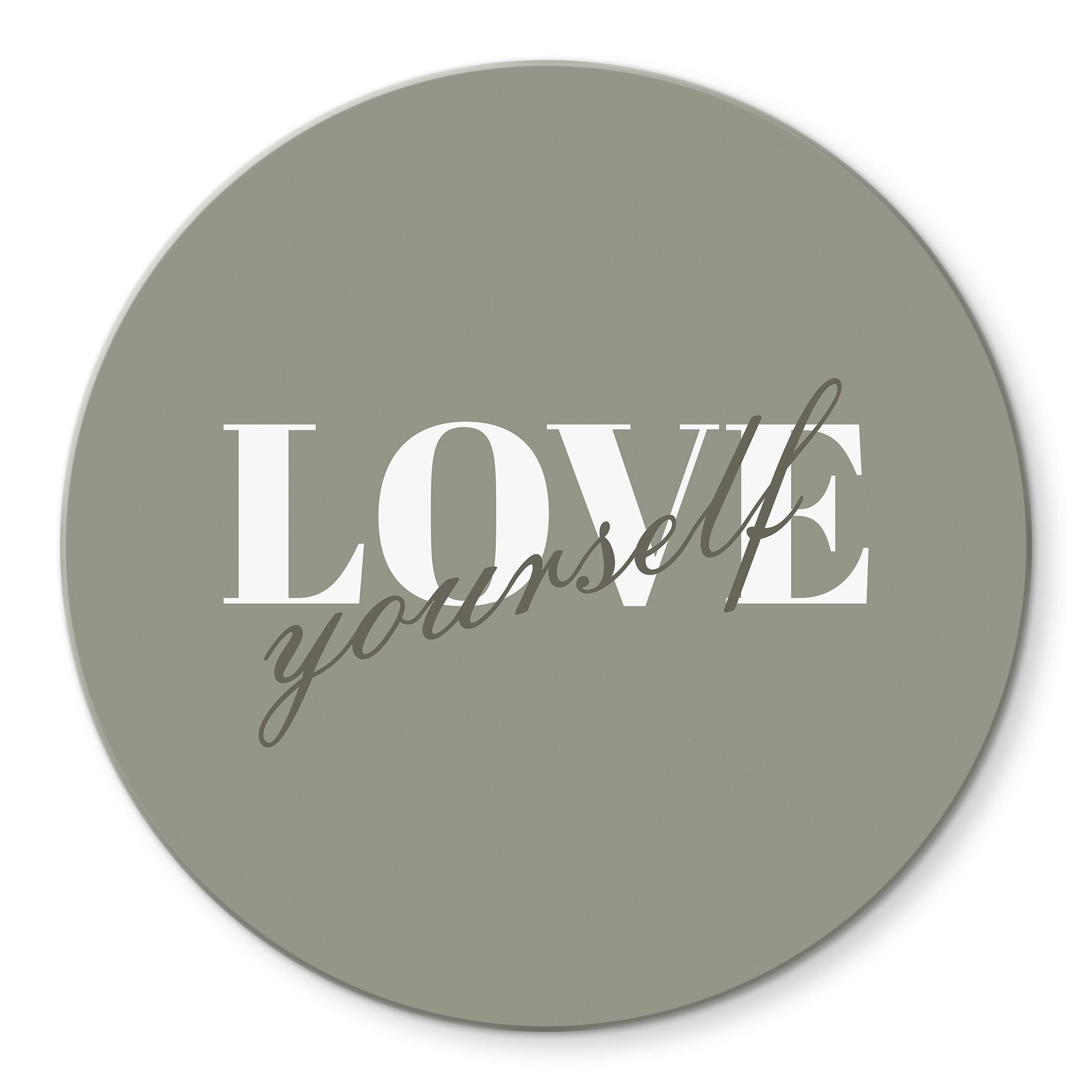 Glasbillede - Love yourself