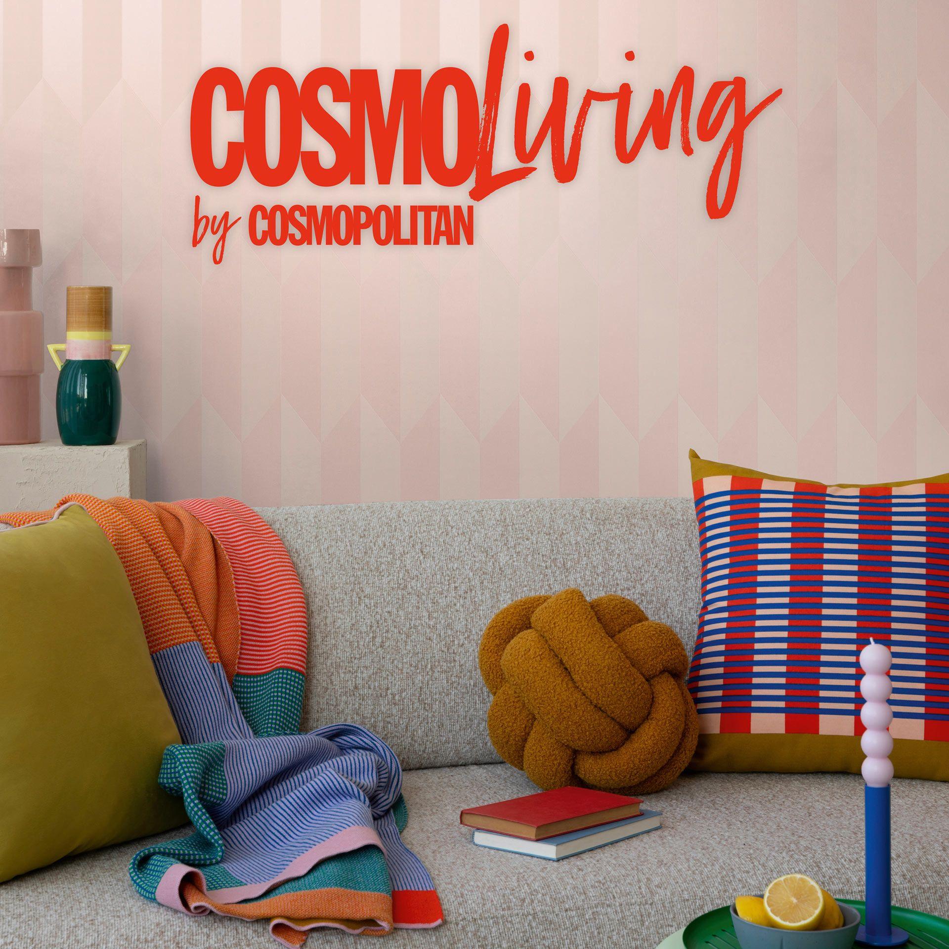 COSMOPOLITAN 3D tapet geometrisk pink moderne Ikke-vævet tapet med metallisk effekt