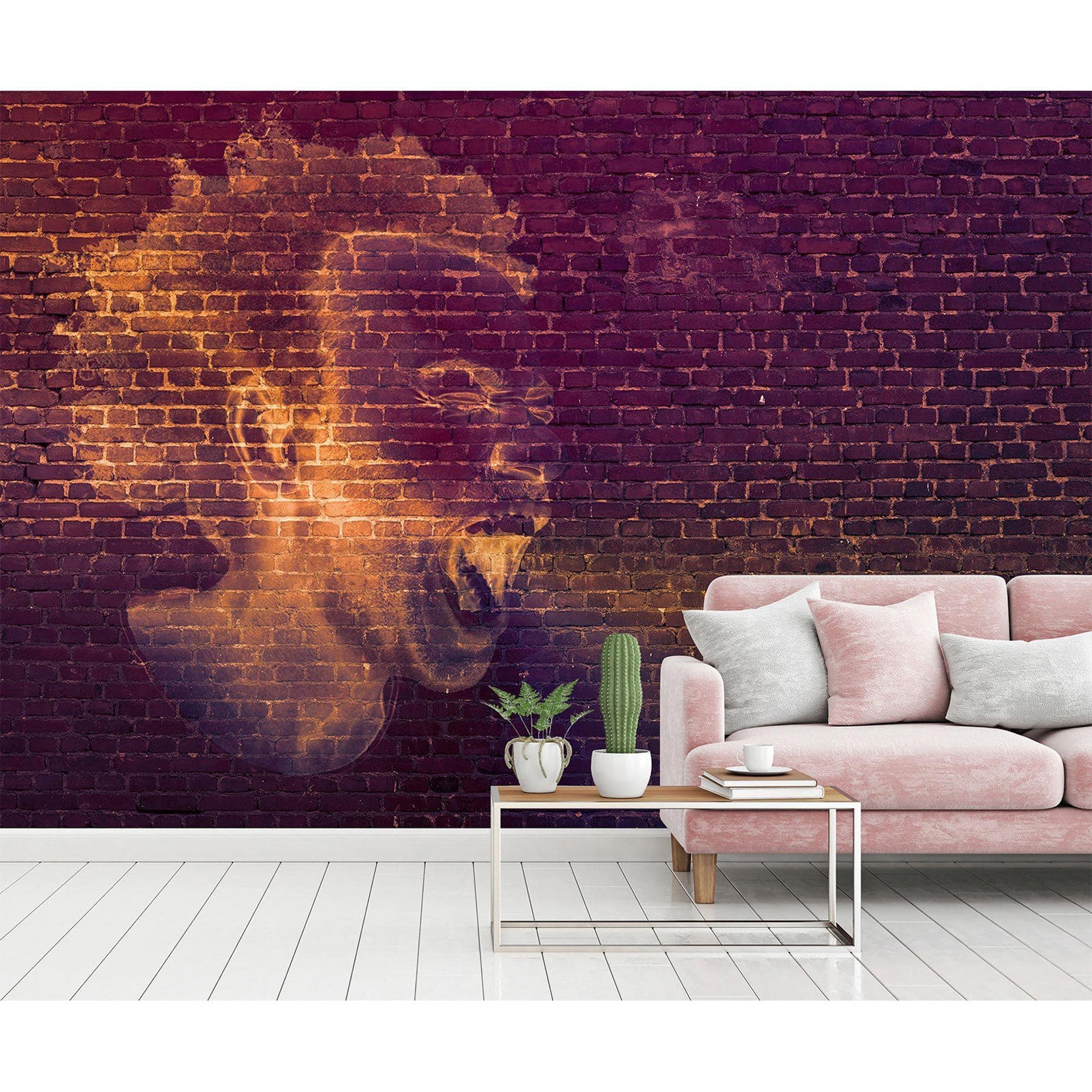 Architects Paper Papier peint photo Atelier 47 Scream violet, orange
