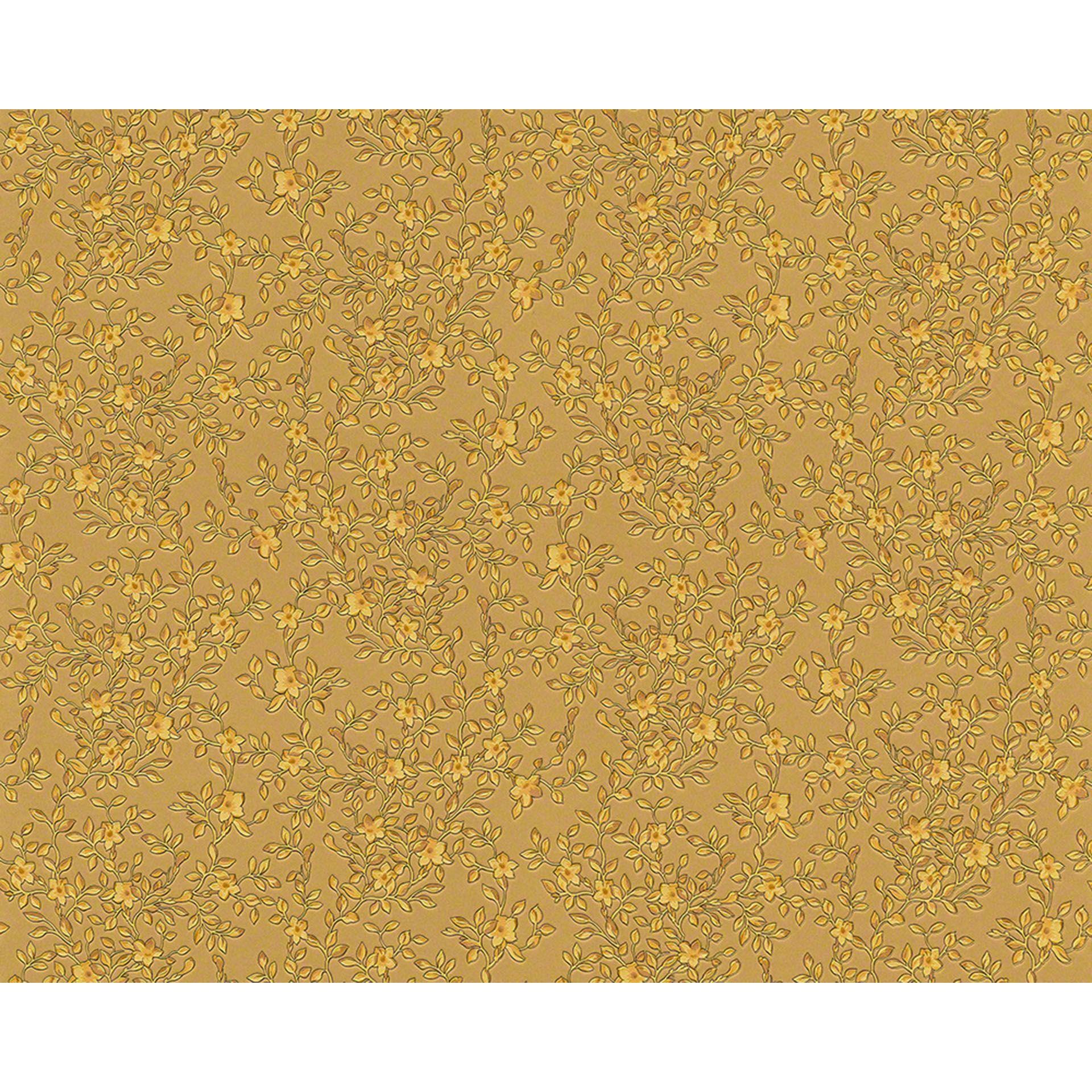 Versace Tapet Barocco Blomster Beige, Cream, Metallisk