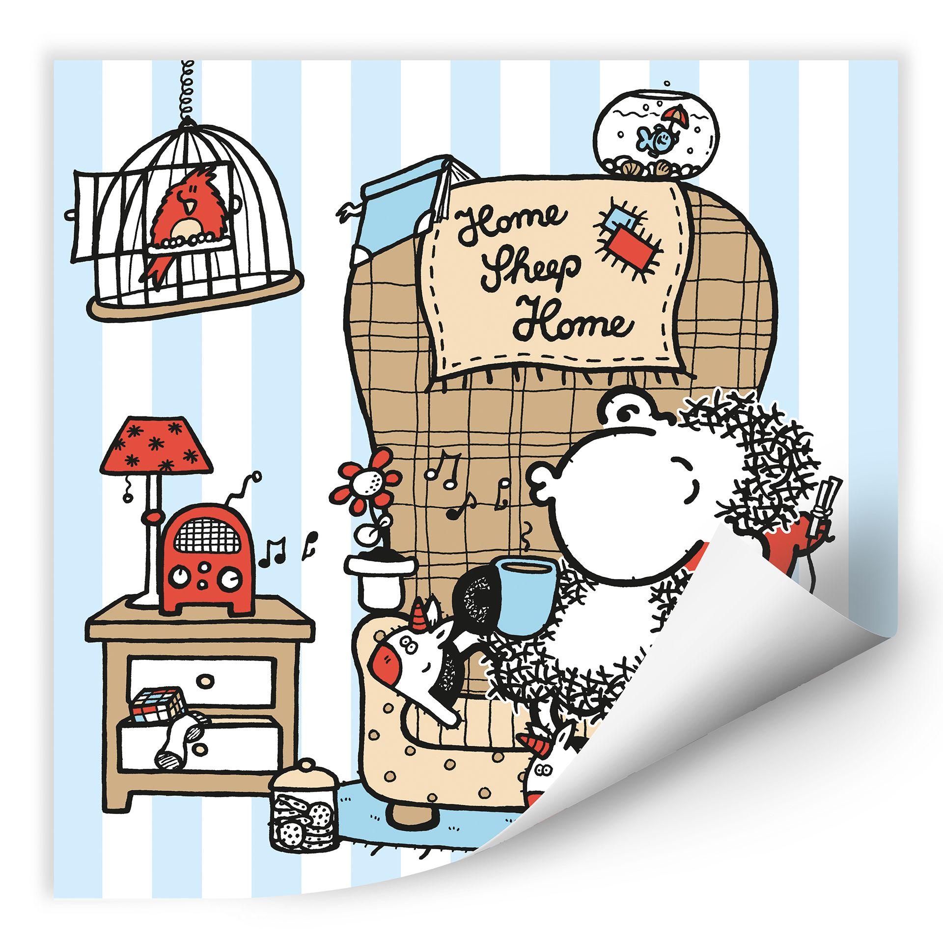 Muurprints Muziek - Sheepworld