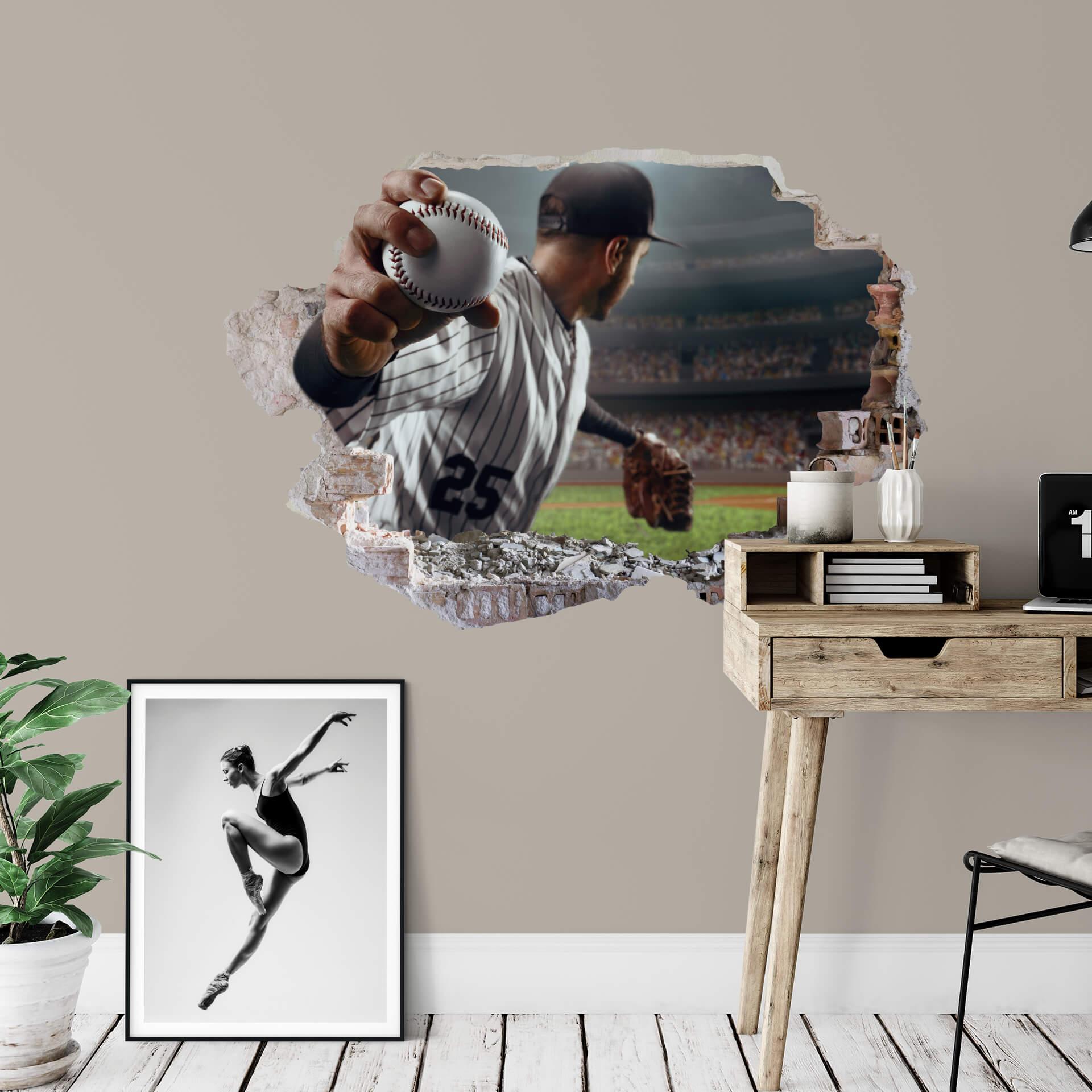 3D Wallsticker I baseballfeber