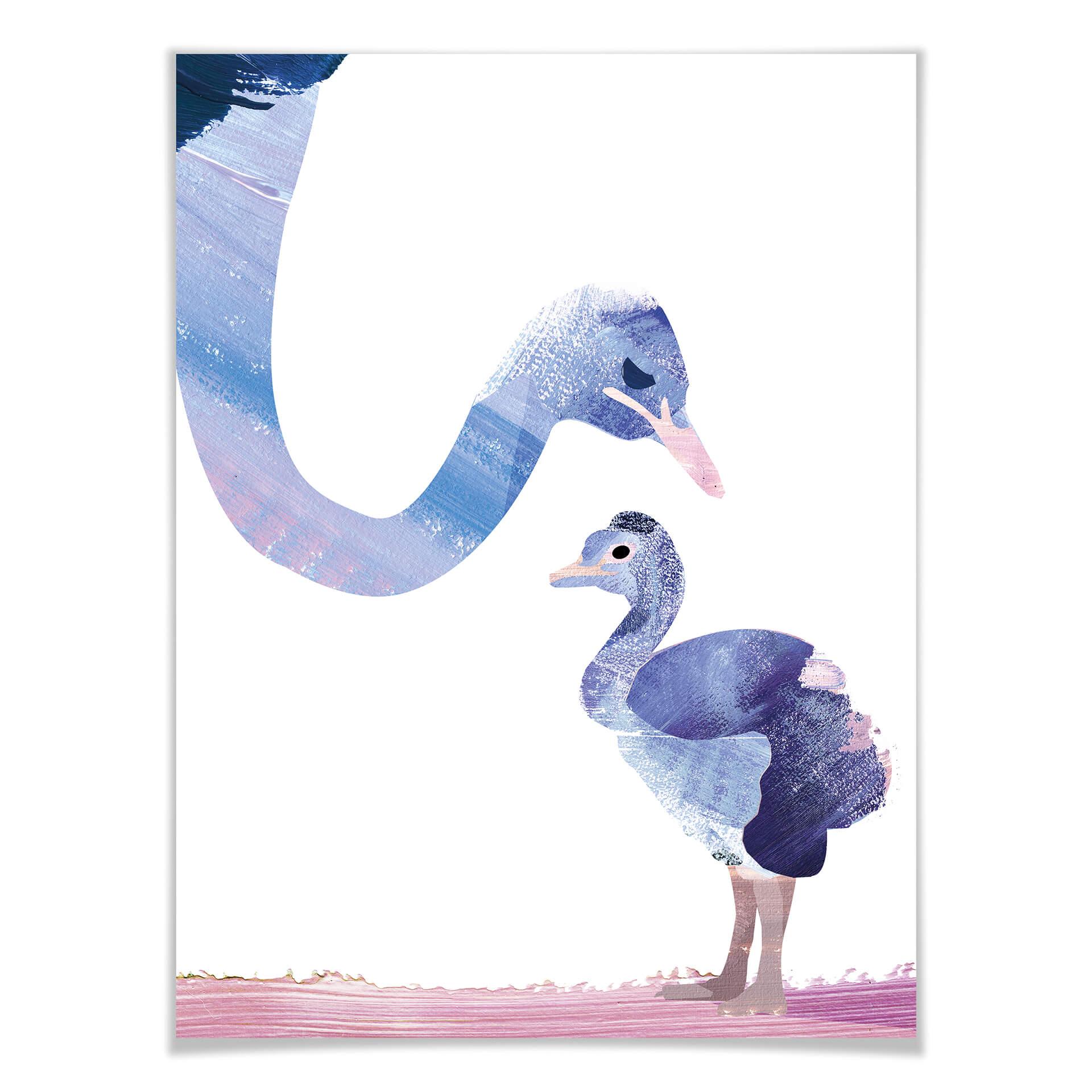 Póster Goed Blauw - Amor de plumas