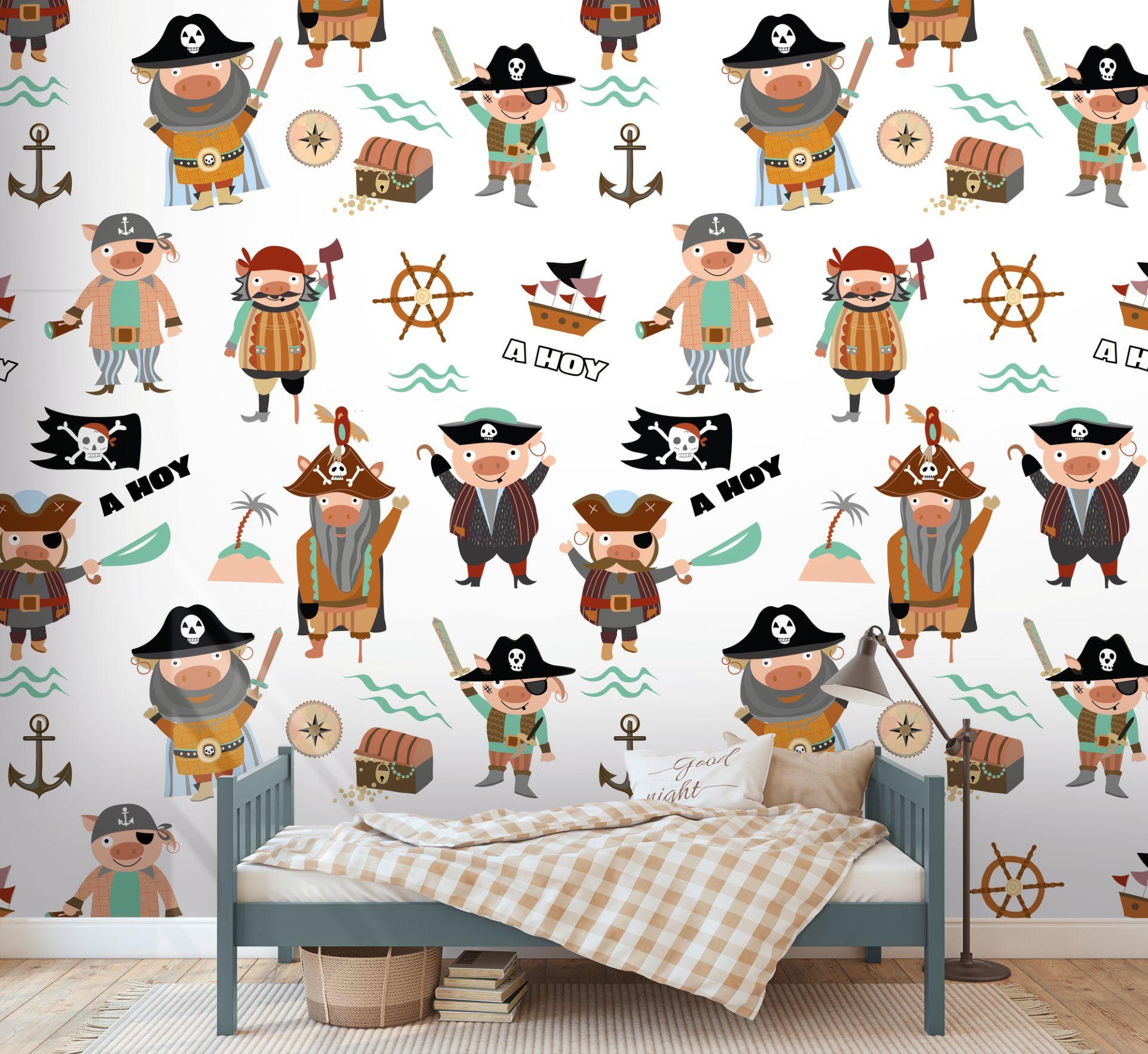 Børnehavetapet farvet creme - non-woven tapetkunst til børn Livingwalls - mat og glat