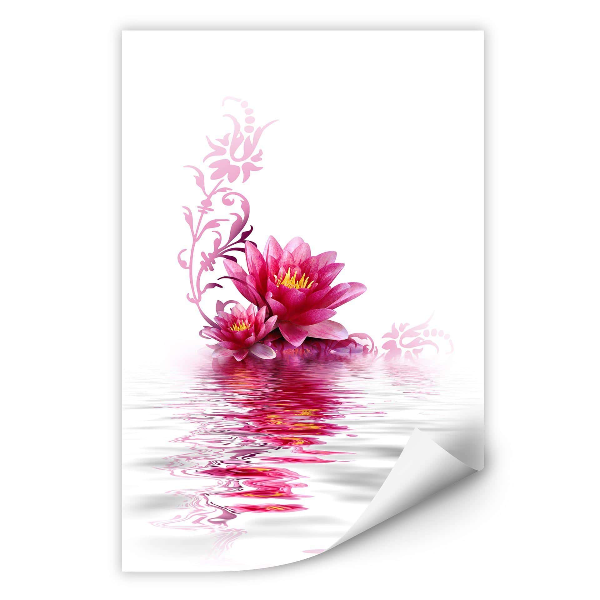 Poster autocollant - W - Magie des Fleurs