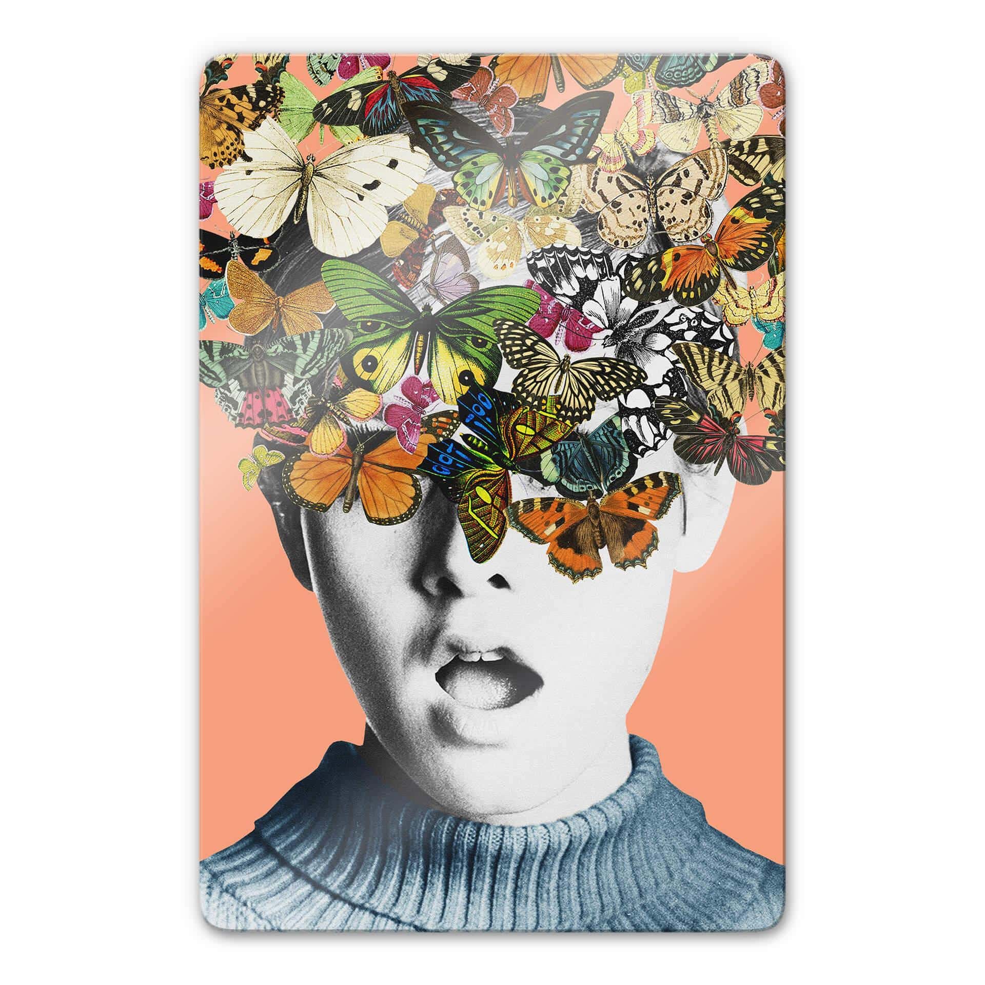 Tableau en verre Frida Floral Studio - Twiggy Surprise