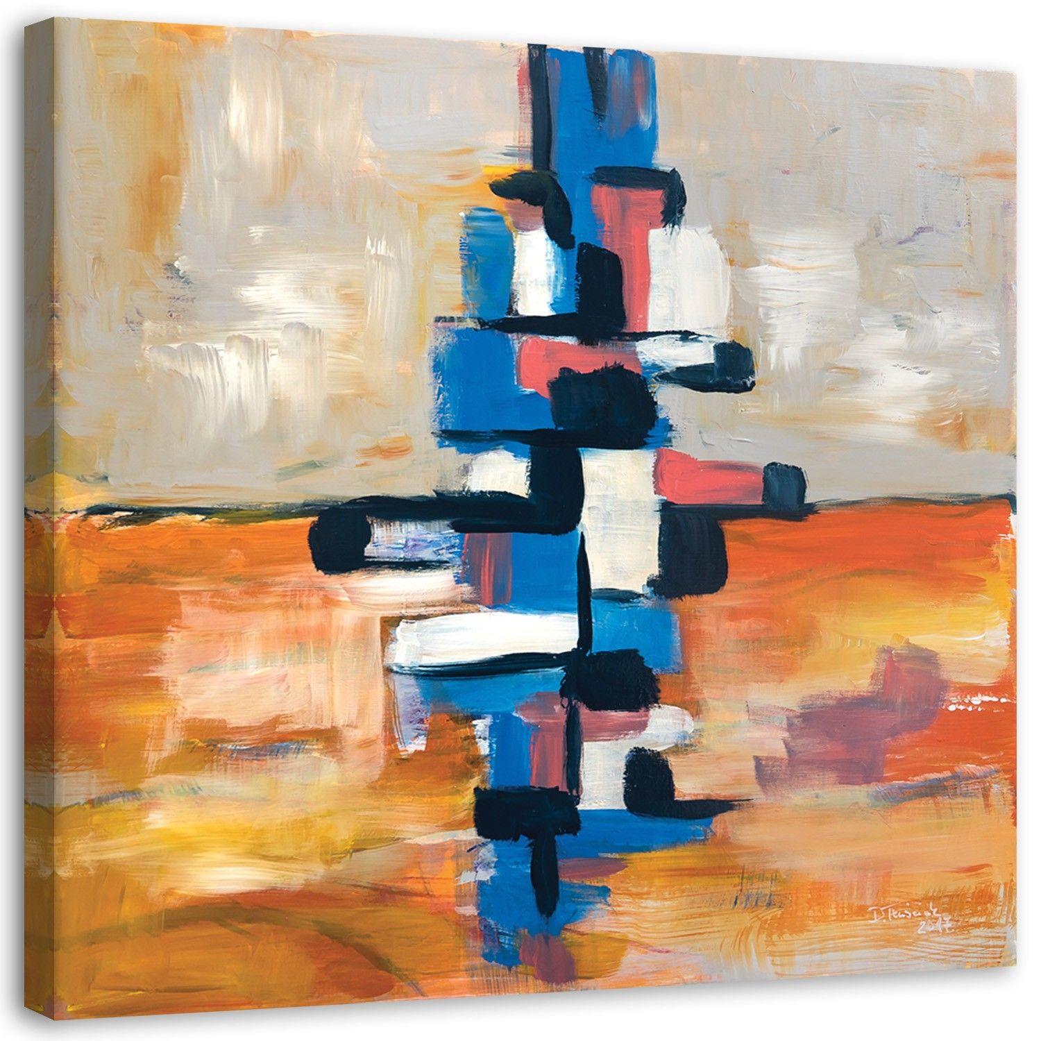 Canvasbillede, Farvet abstrakt