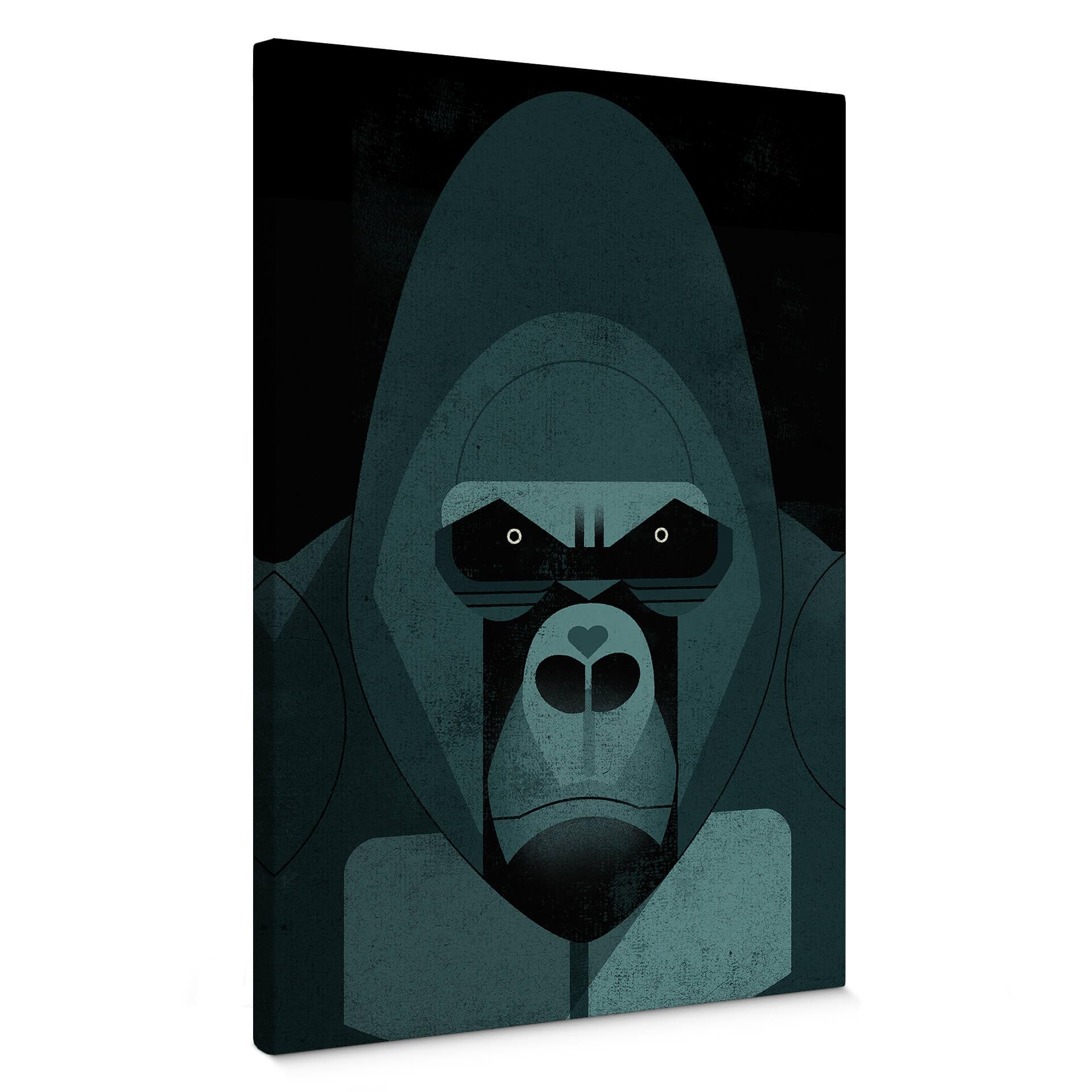Lærredsprint - Gorilla - Braun
