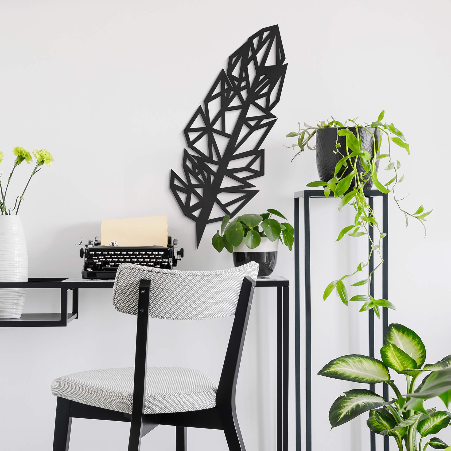 MDF - Decoración en madera con plumas de origami