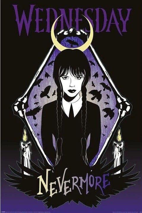 Poster, film poster Wednesday - Ravens 61x91,5 cm