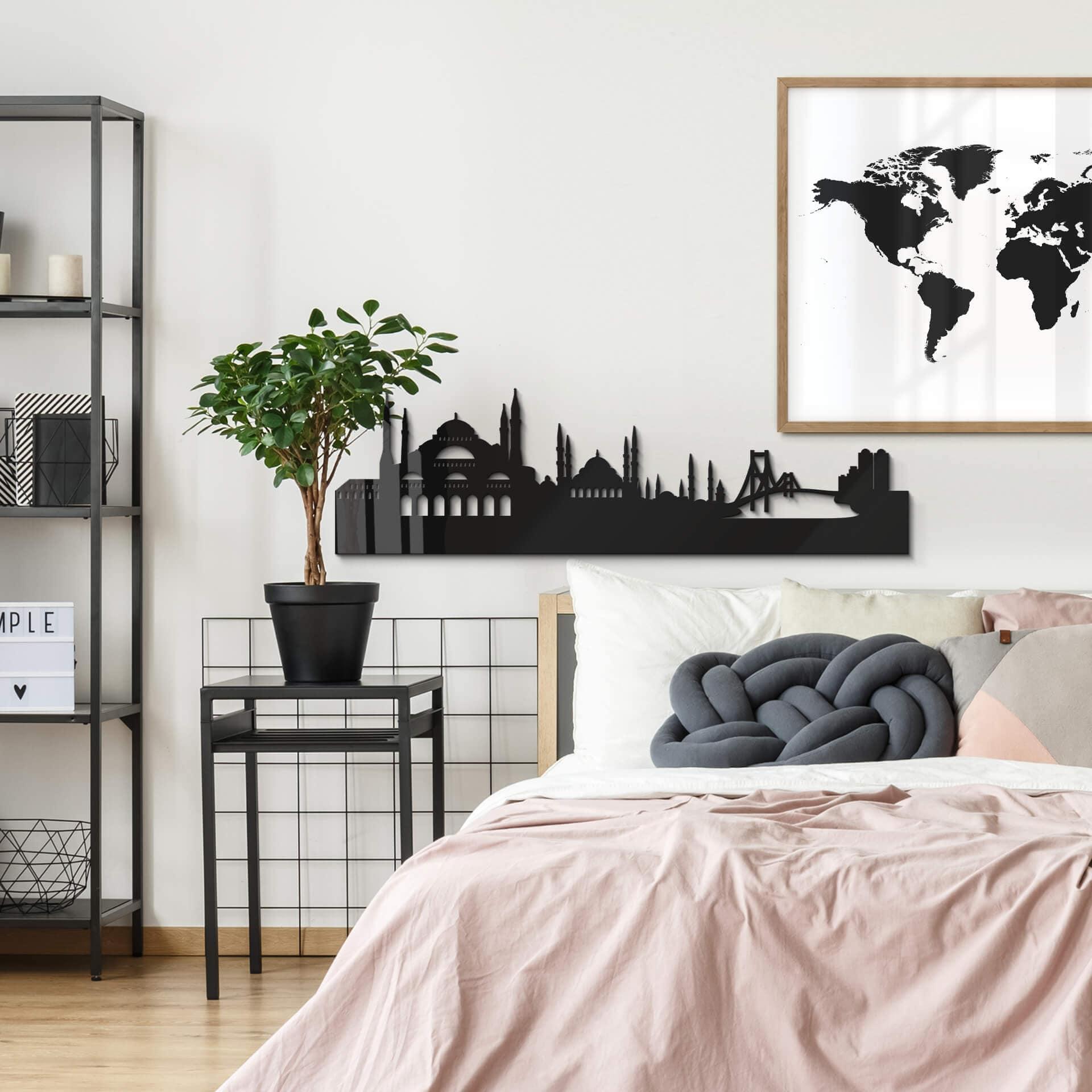 Decoración acrílica skyline Estambul