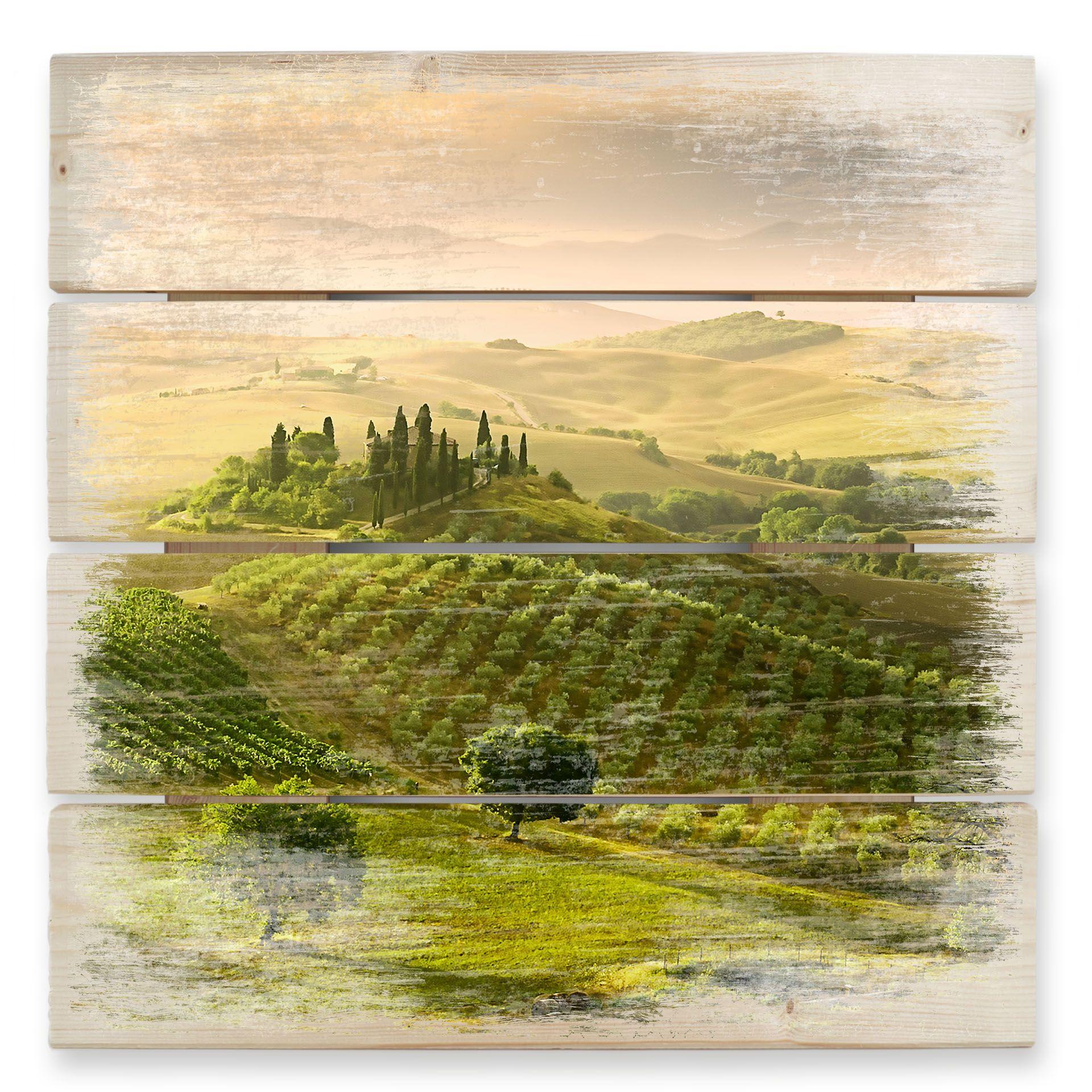 Cuadro de madera Bratkovic - Podere Belvedere - 40x41,5 cm