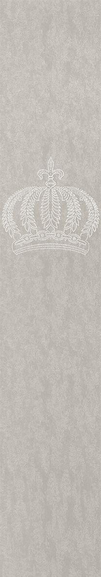 Papel pintado no tejido corona, aspecto hormigón aspecto metal moderno brillante en gris-marrón 