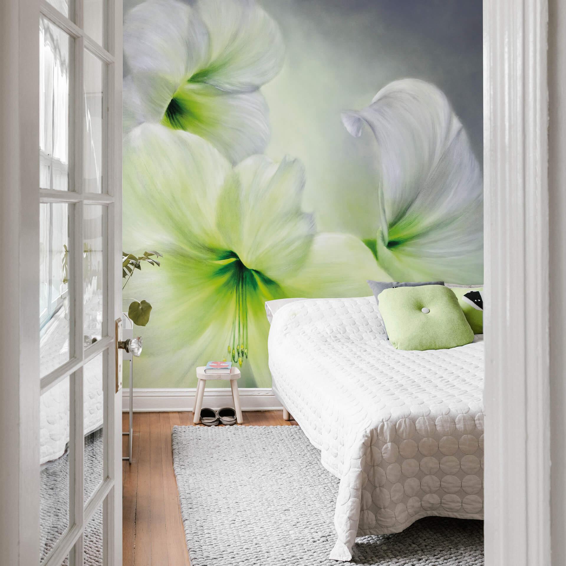 Papier peint photo Schmucker - Amaryllis blanche